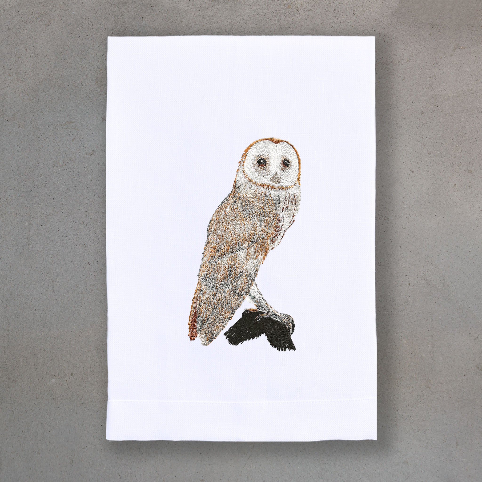Barn Owl Silver | White Linen