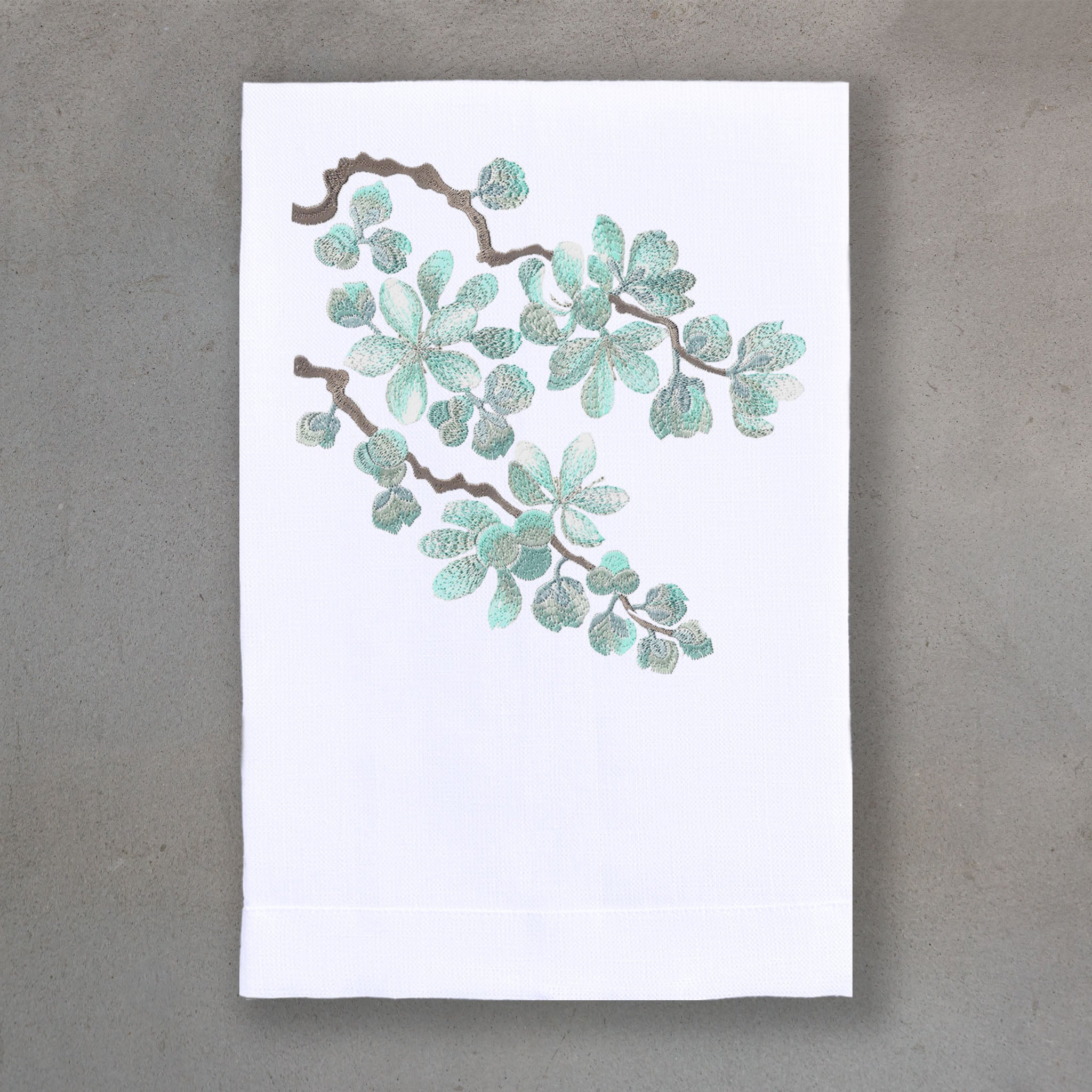 Blossom Blue | White Linen