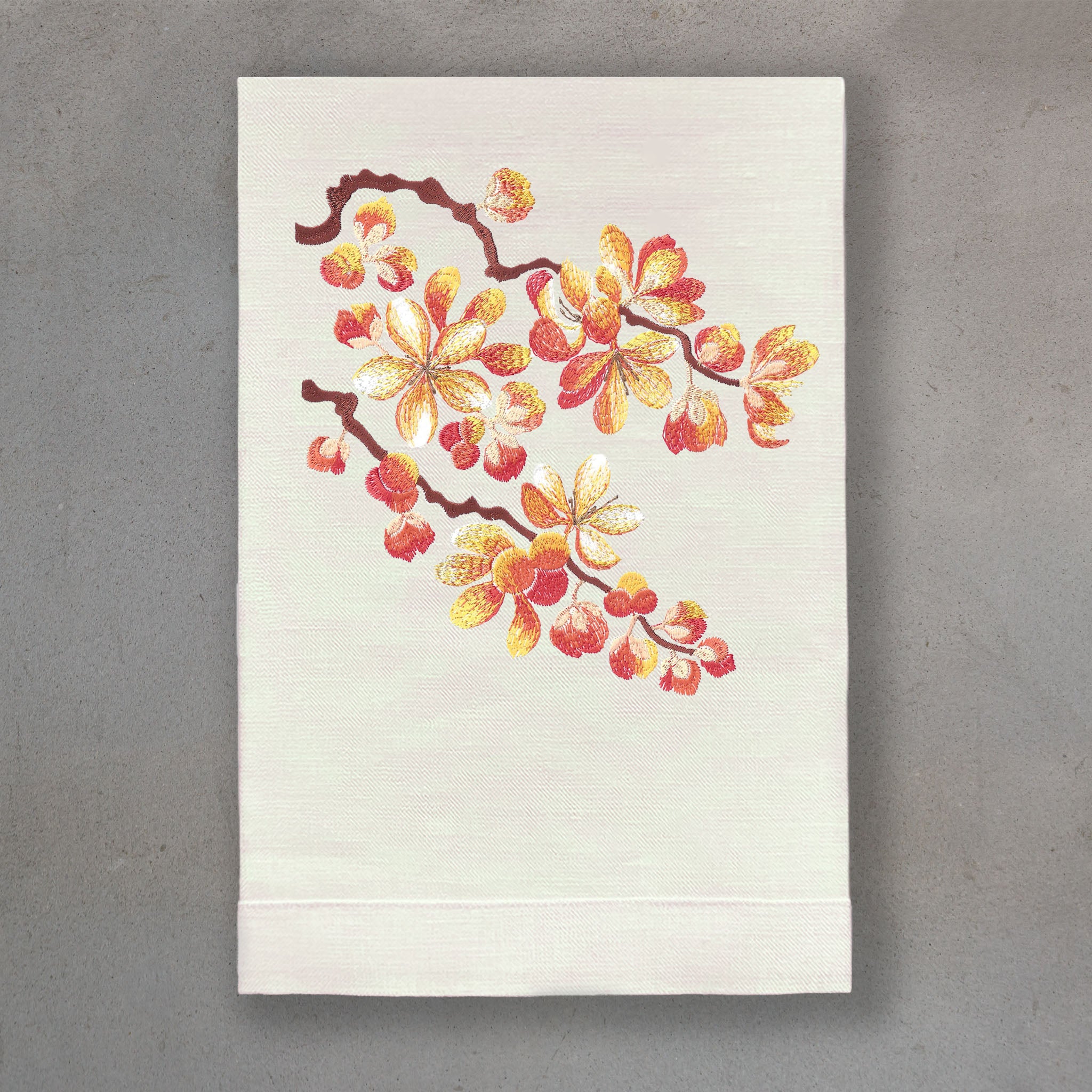 Blossom Orange | Ivory Linen