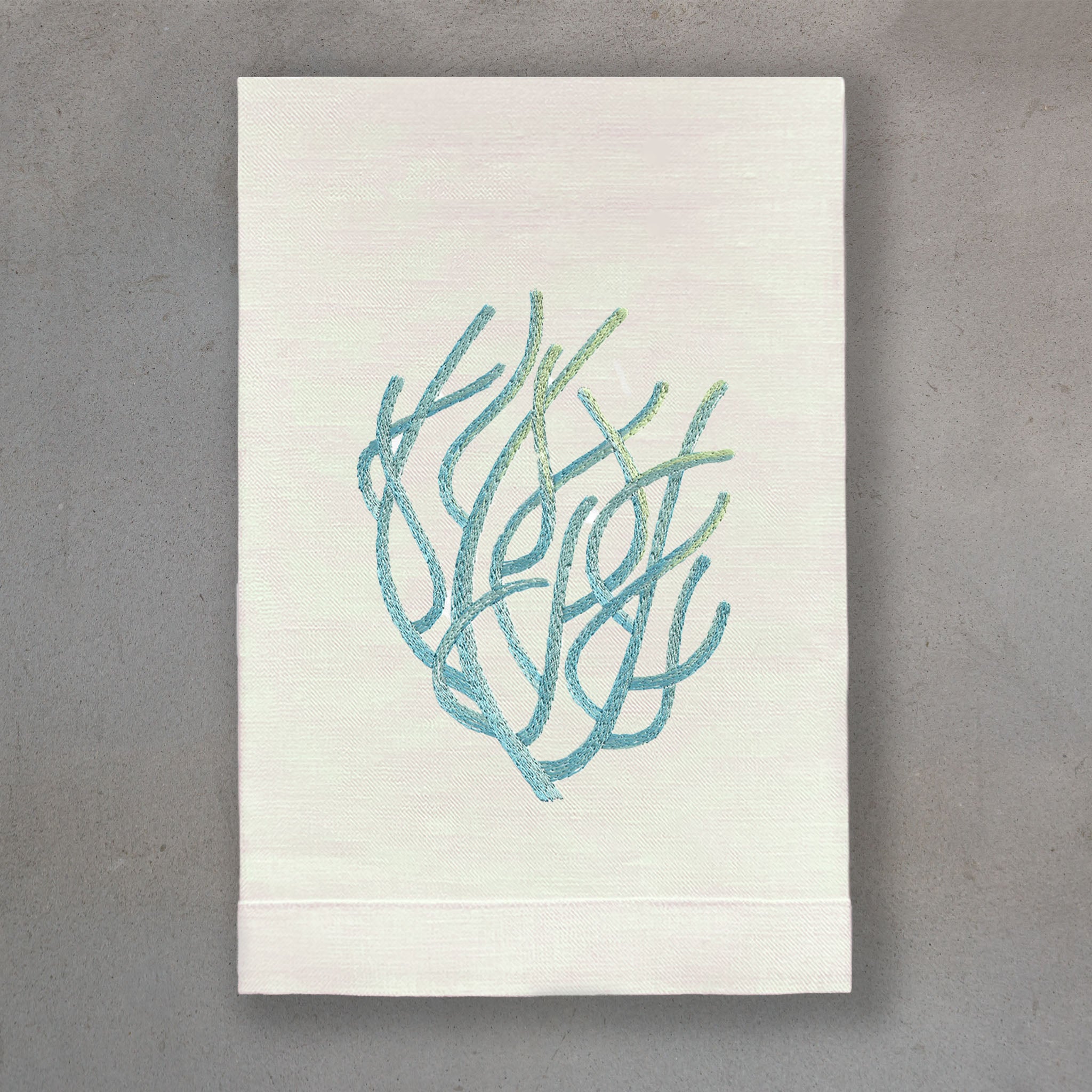 Coral Blue | Ivory Linen