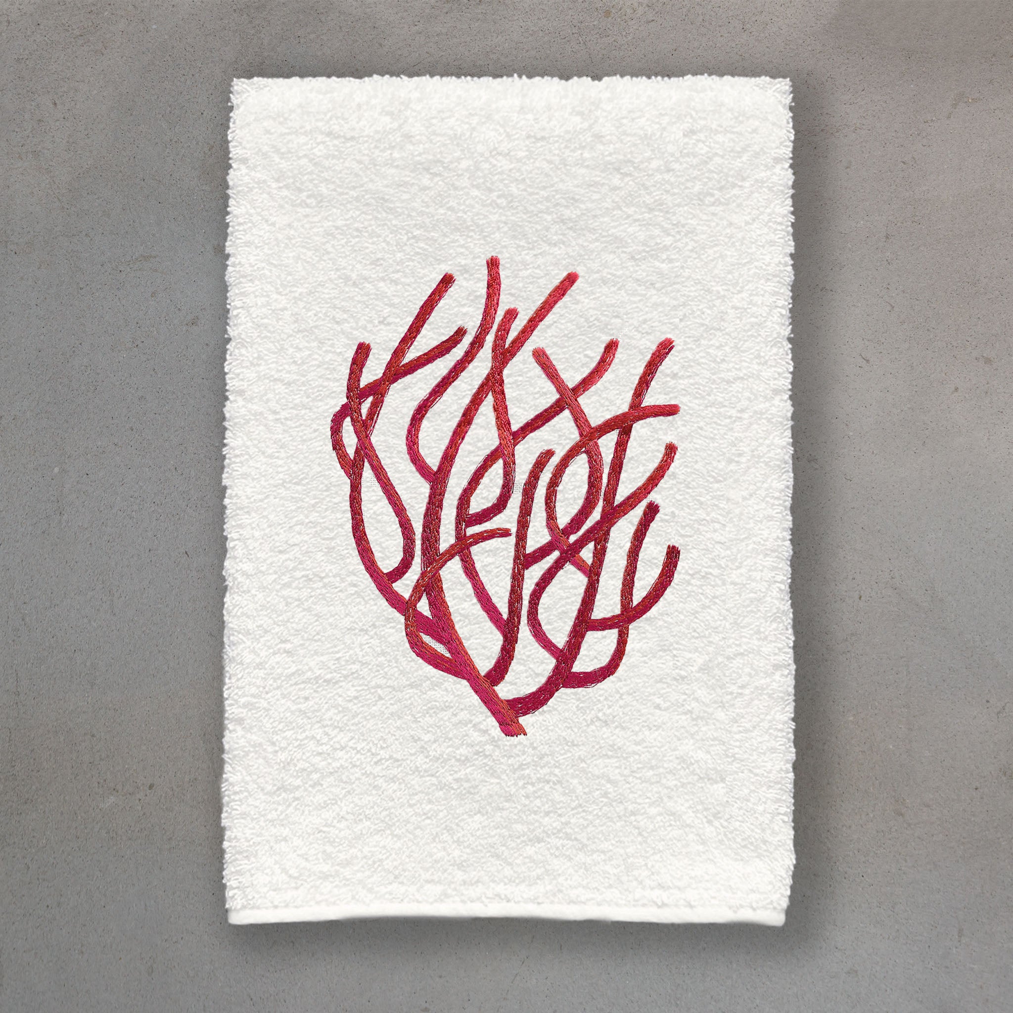 Coral Red | Ivory Roma