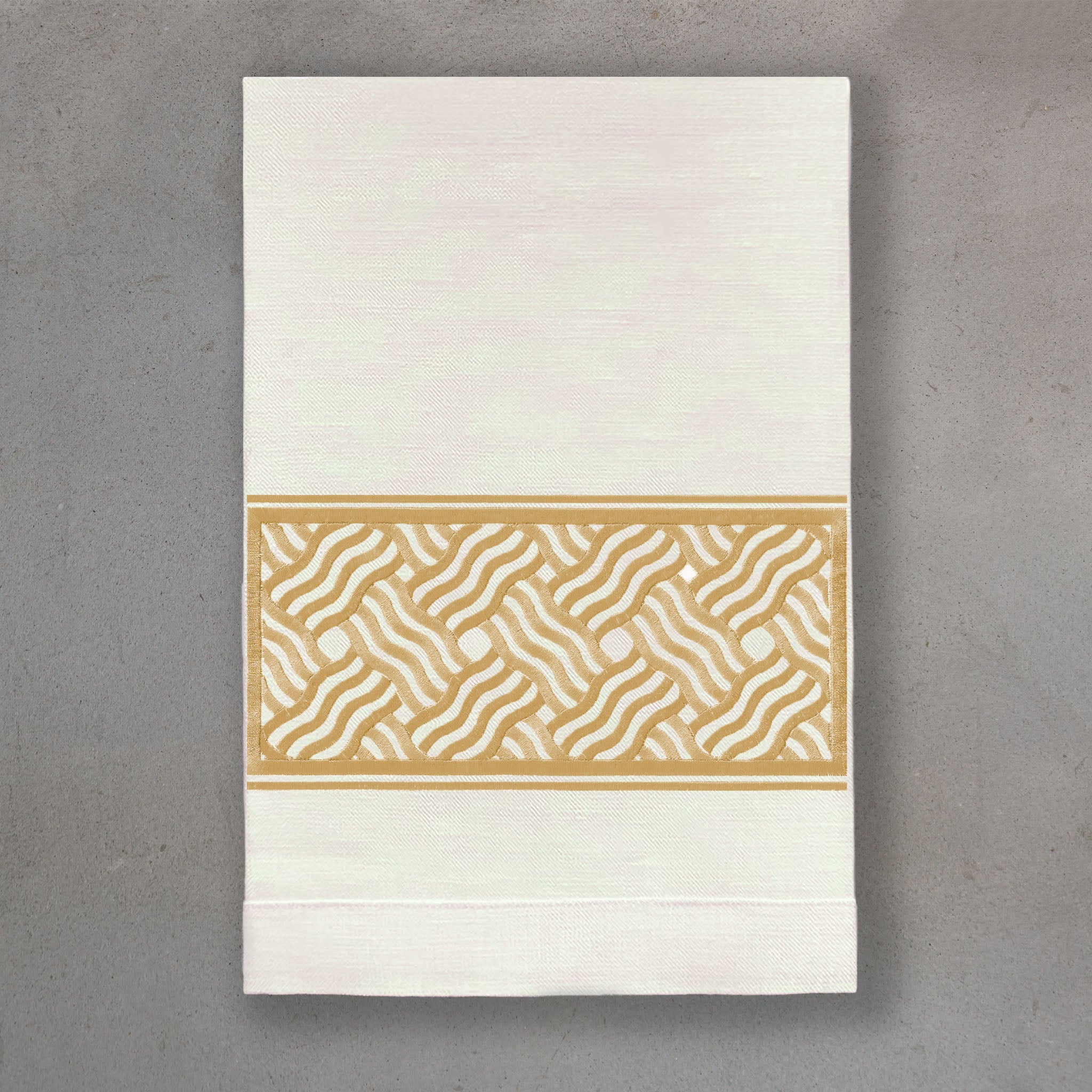 Fret Gold | Ivory Linen