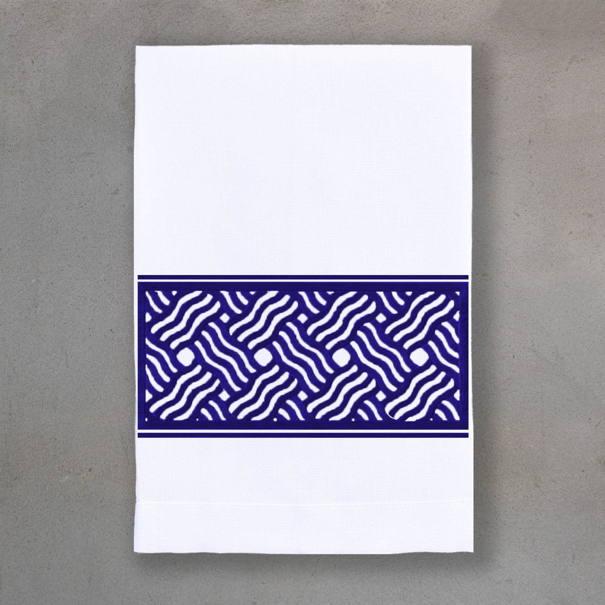 Fret Lapis | White Linen