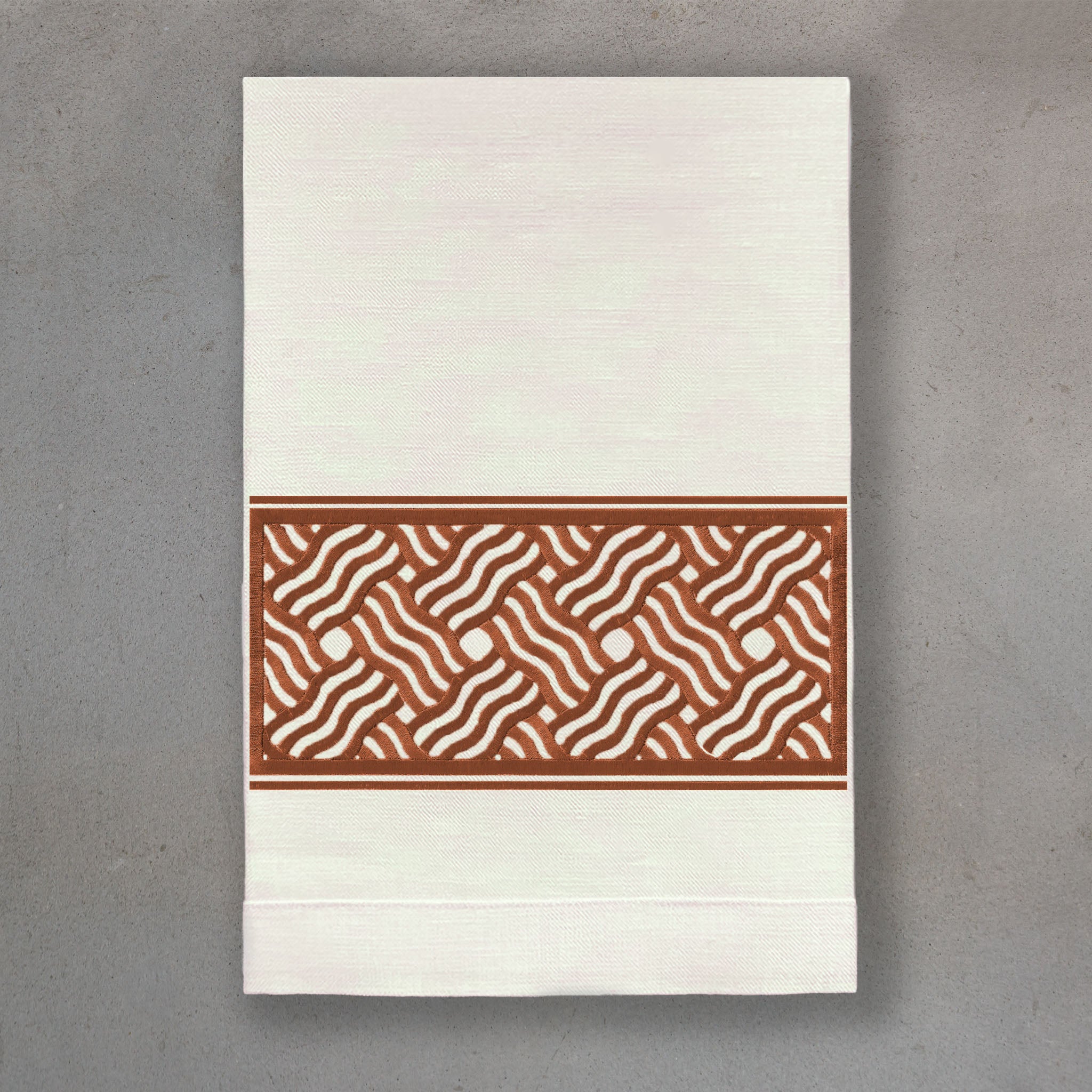 Fret Russet | Ivory Linen