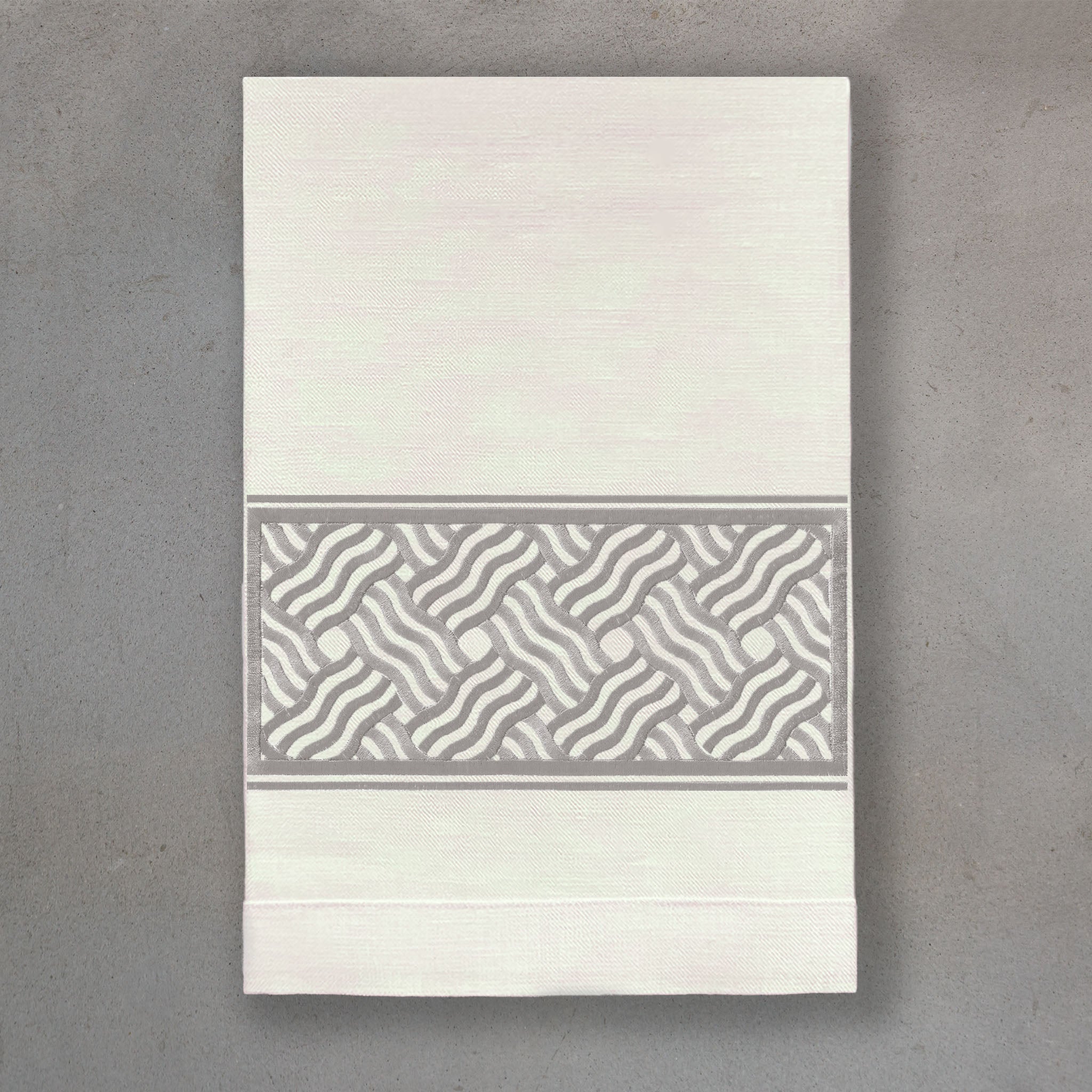 Fret Silver | Ivory Linen
