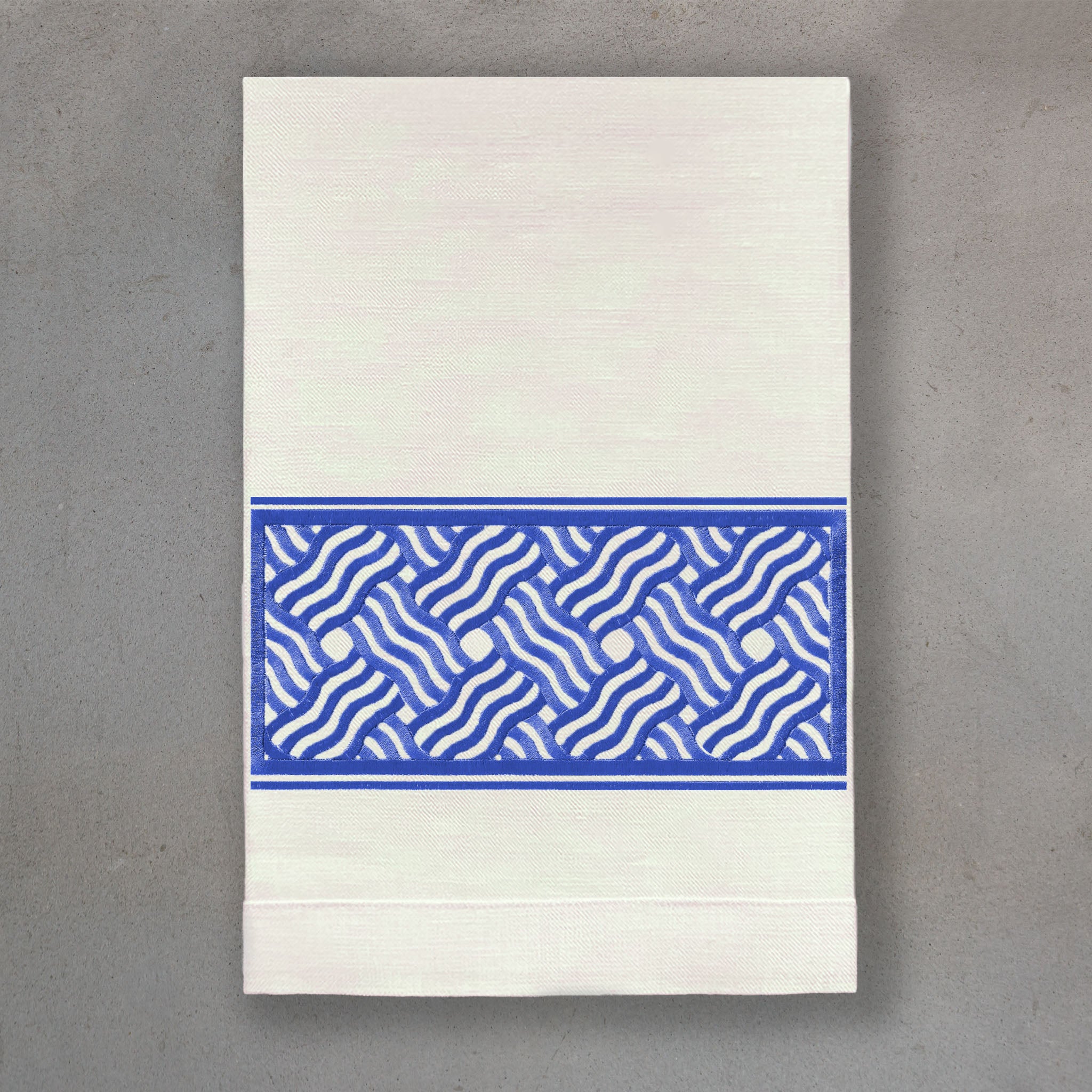 Fret True Blue | Ivory Linen
