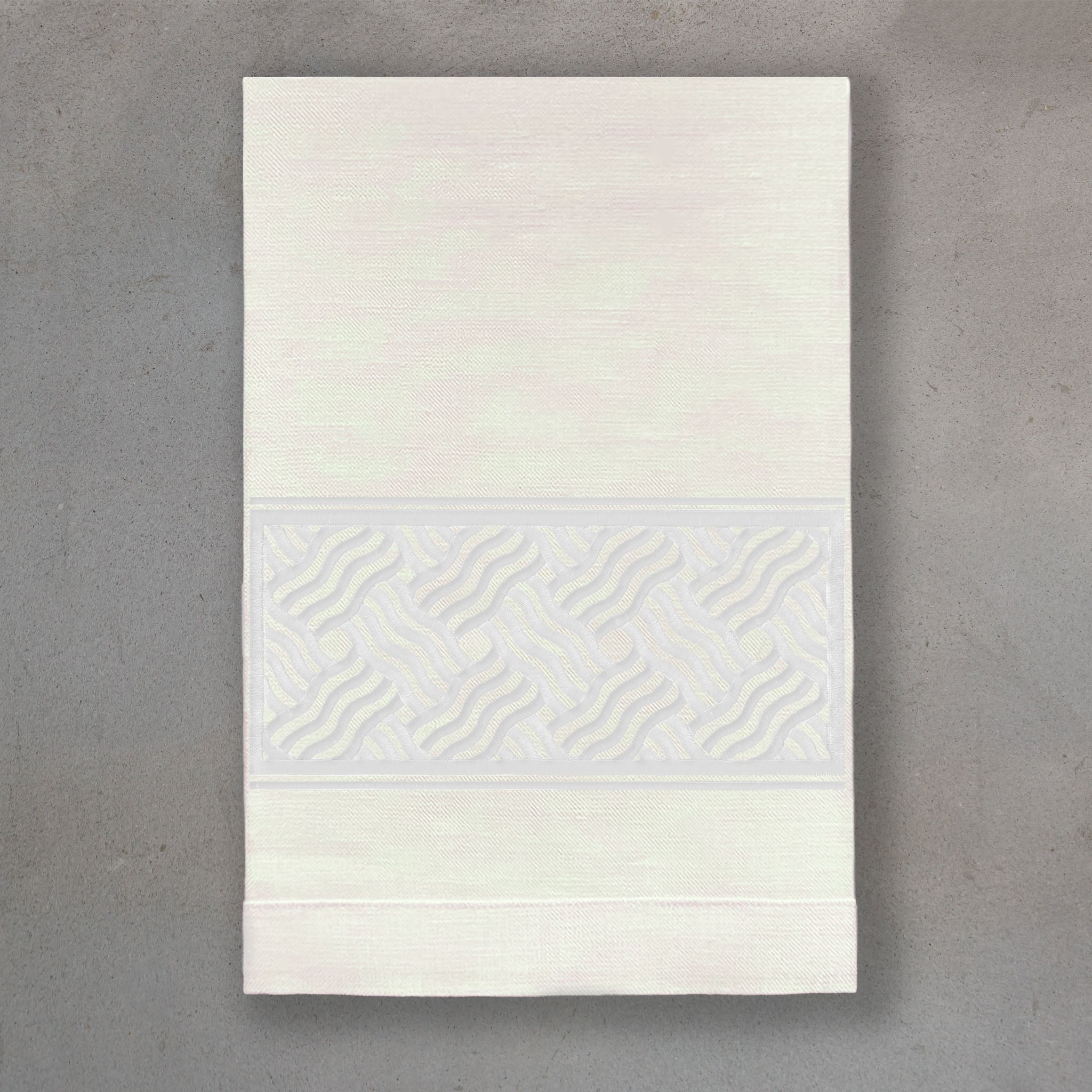 Fret White | Ivory Linen