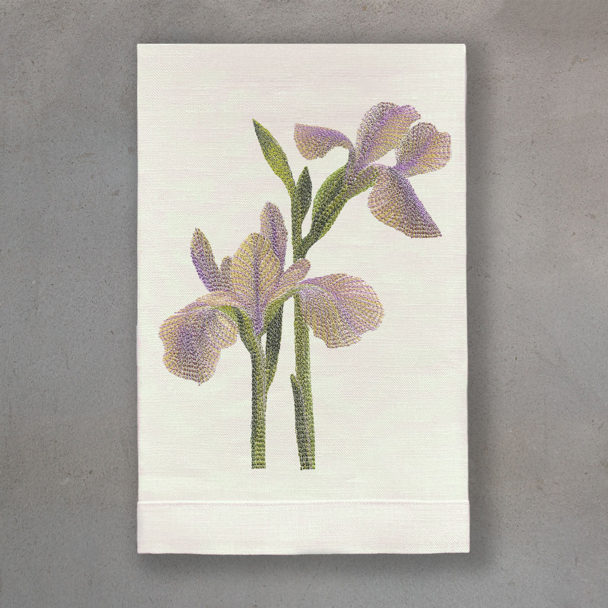 Iris Violet | Ivory Linen