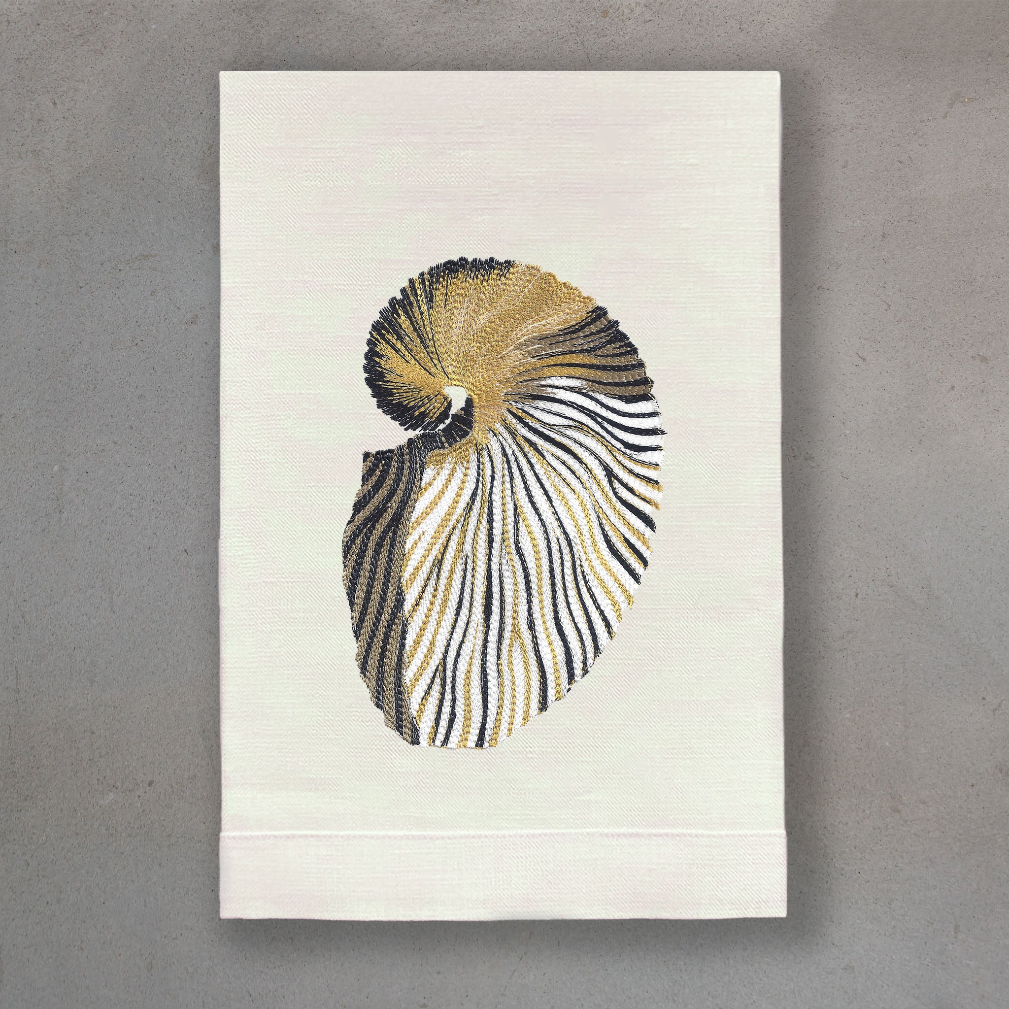 Jewel Nautilus Gold | Ivory Linen