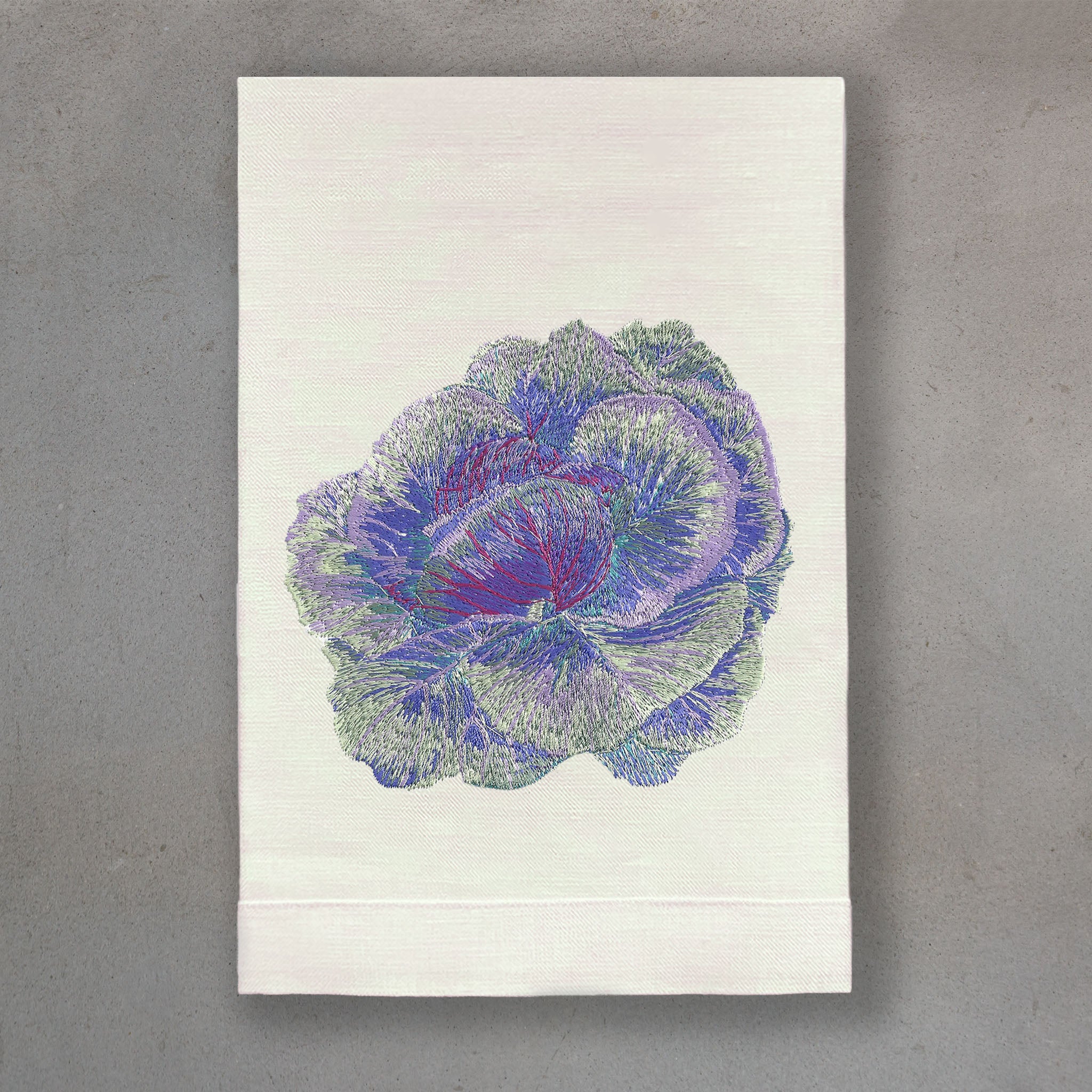 Kale Blue | Ivory Linen