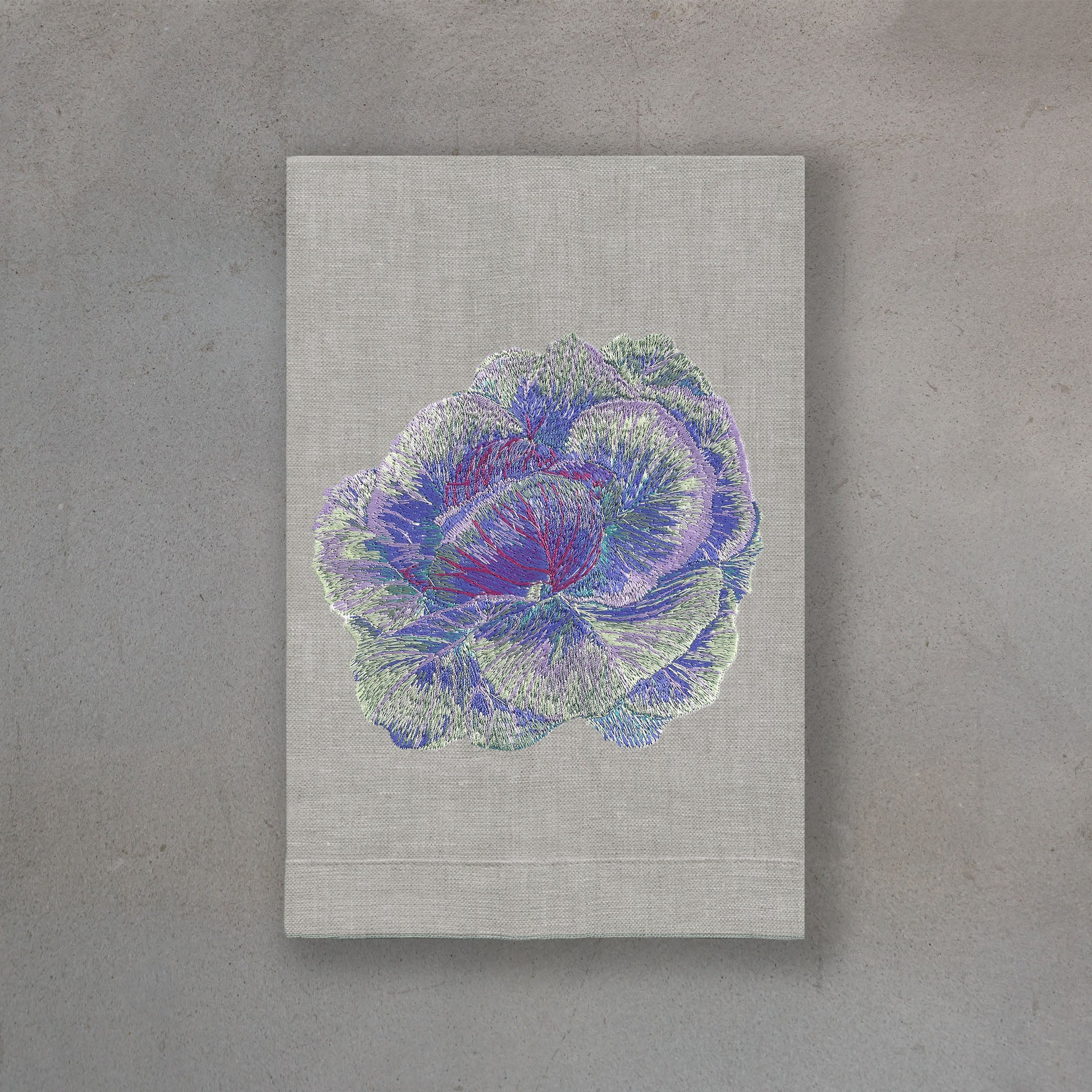 Kale Blue | Oat Linen