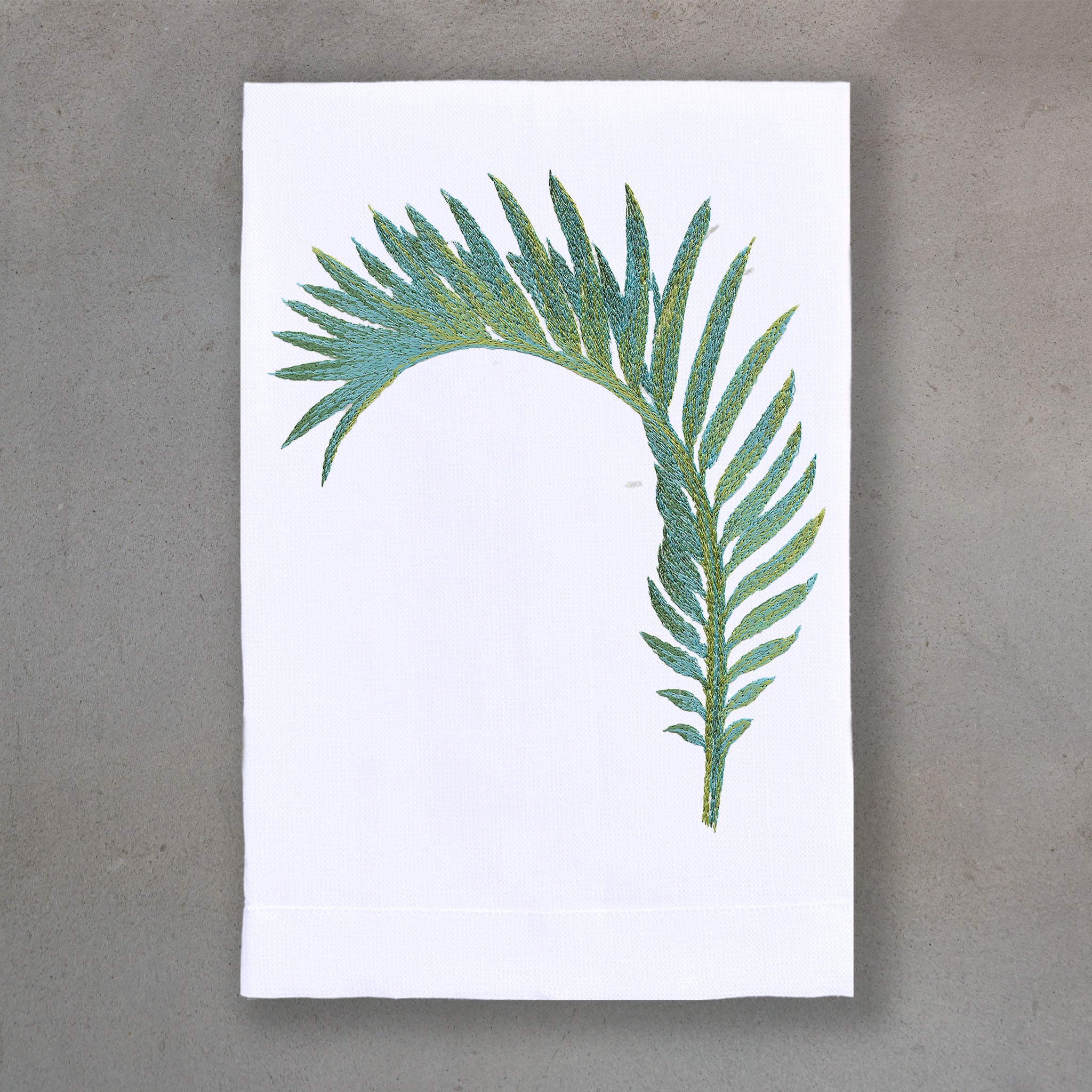Martinique Green | White Linen