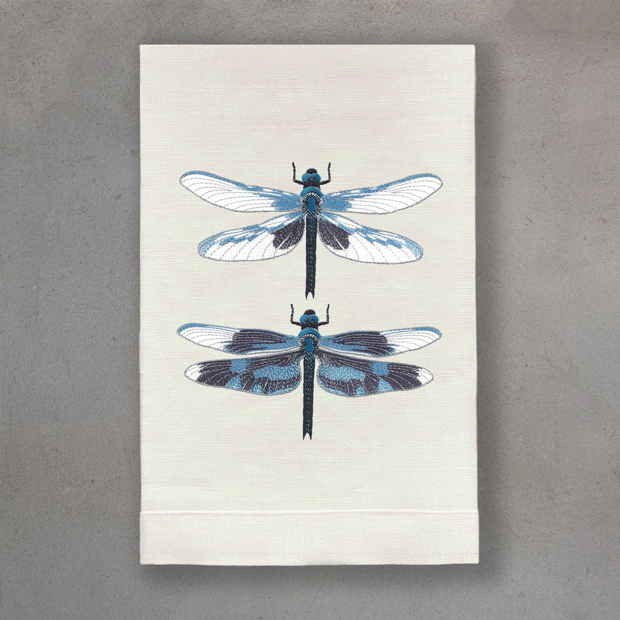 Dragons Blue | Ivory Linen
