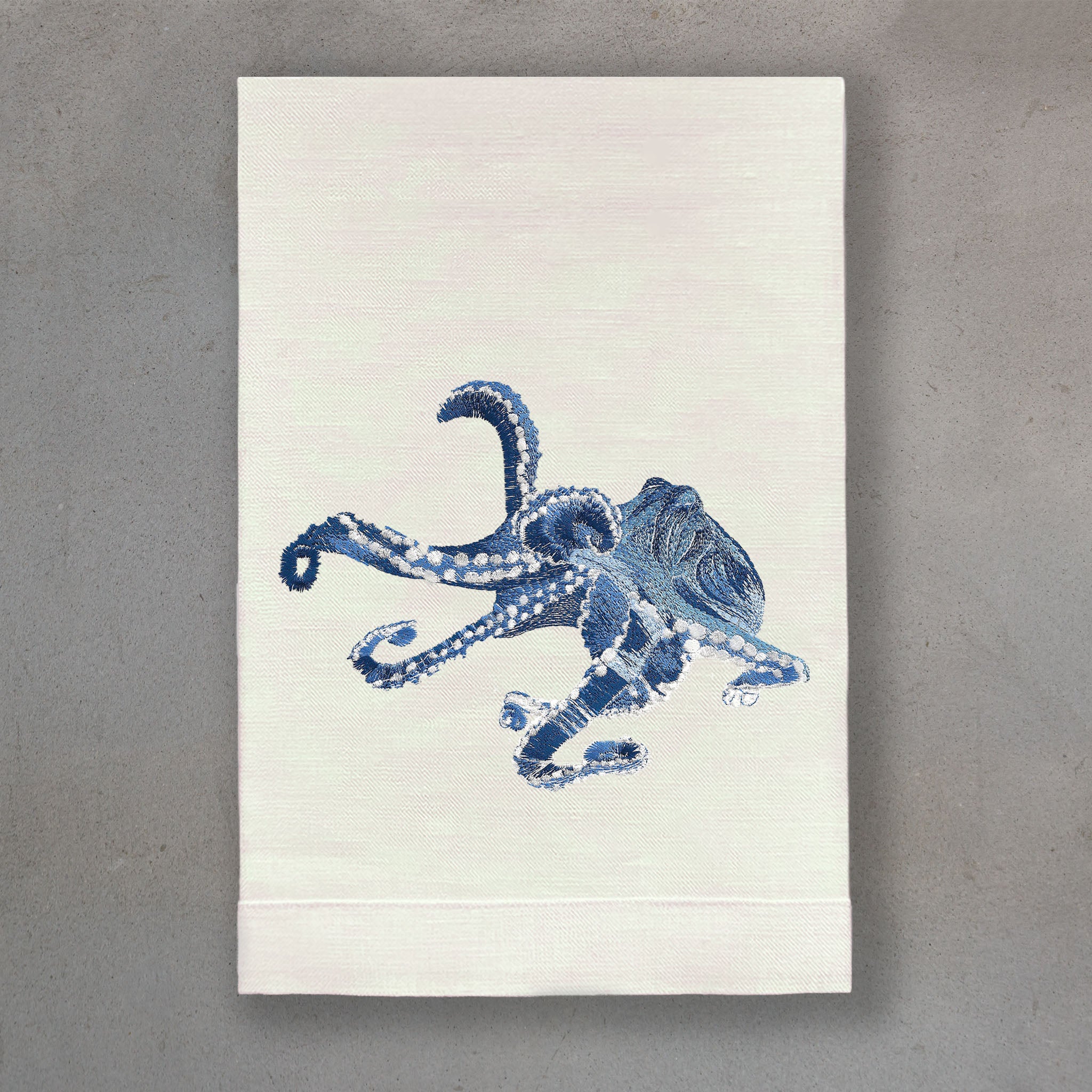 Octopus Blue | Ivory Linen