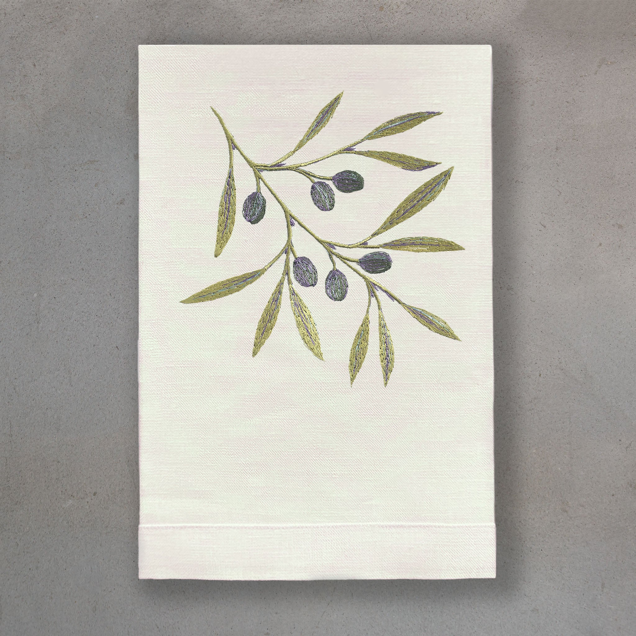 Olive Green | Ivory Linen