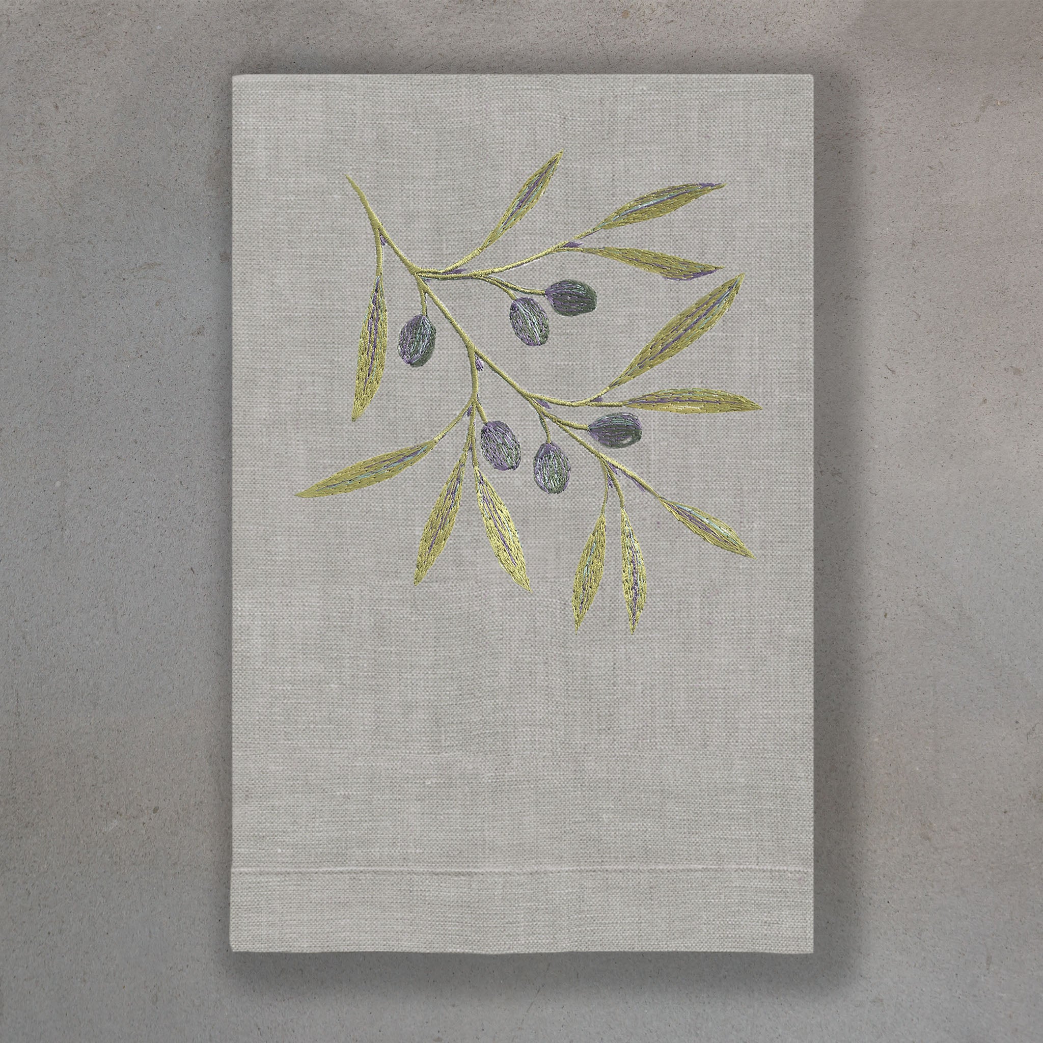 Olive Green | Oat Linen