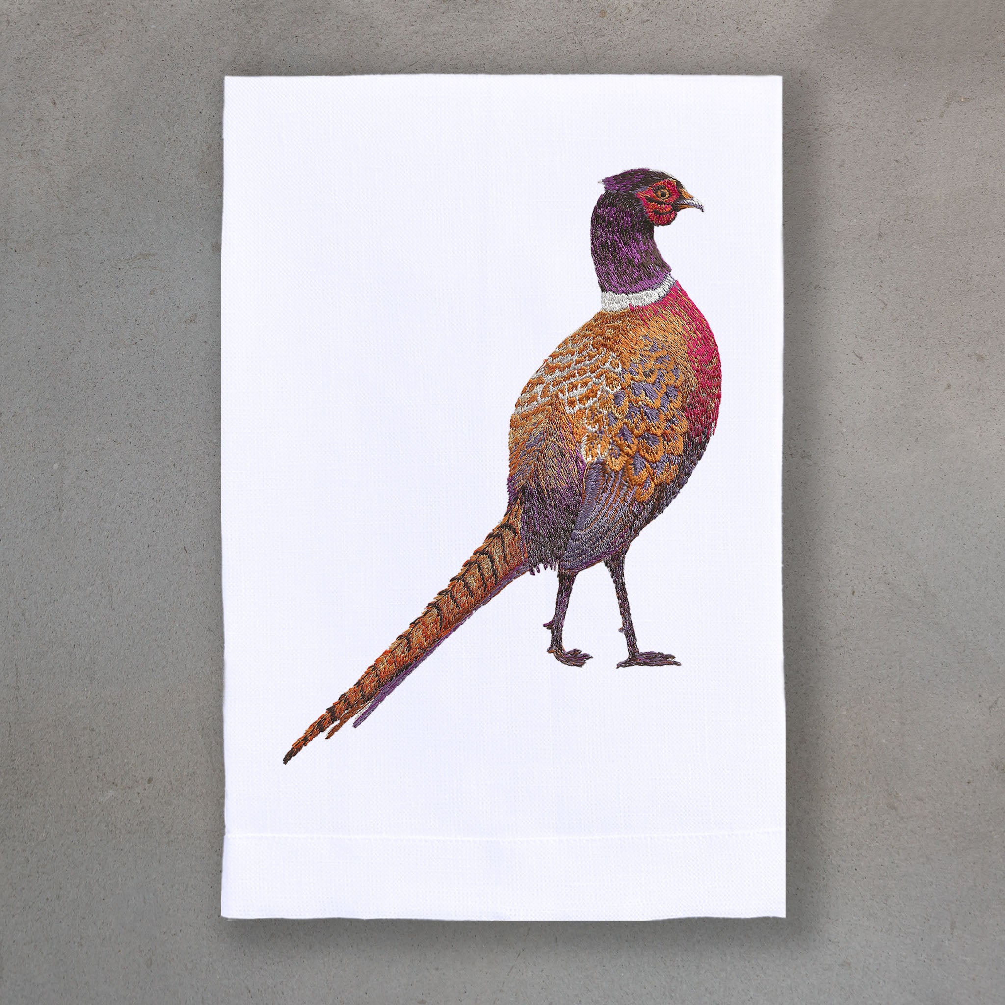 Pheasant Copper | White Linen