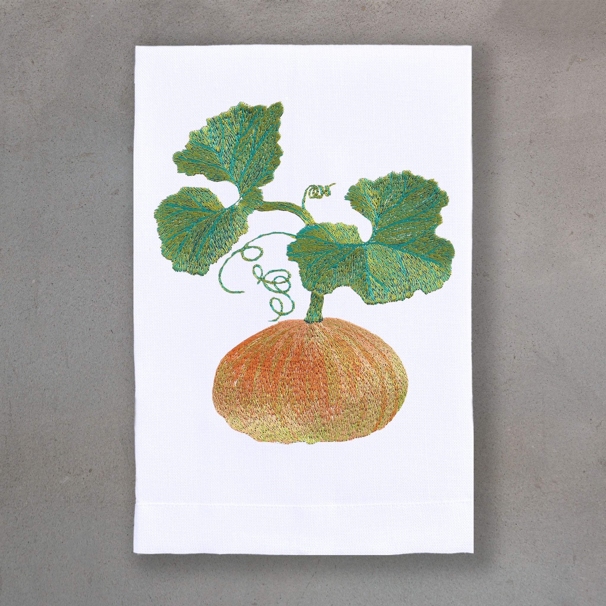 Pumpkin Orange | White Linen