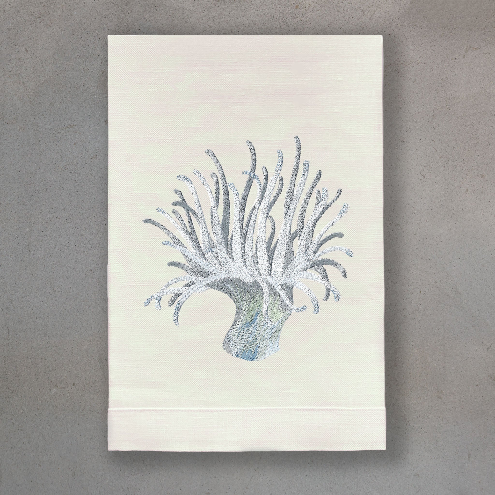 Sea Anemone Silver | Ivory Linen