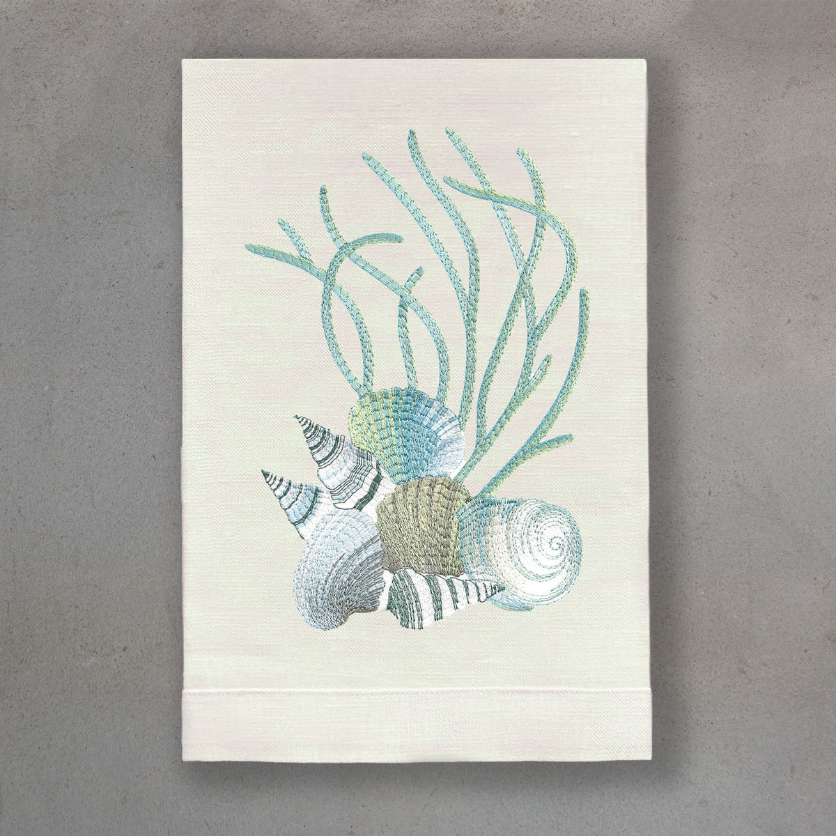 Shells Blue | Ivory Linen