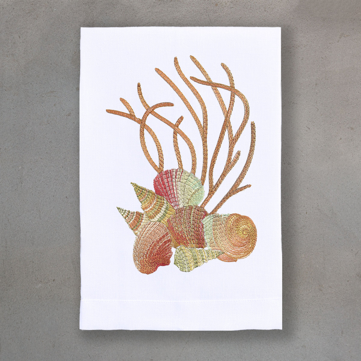 Shells Bronze | White Linen
