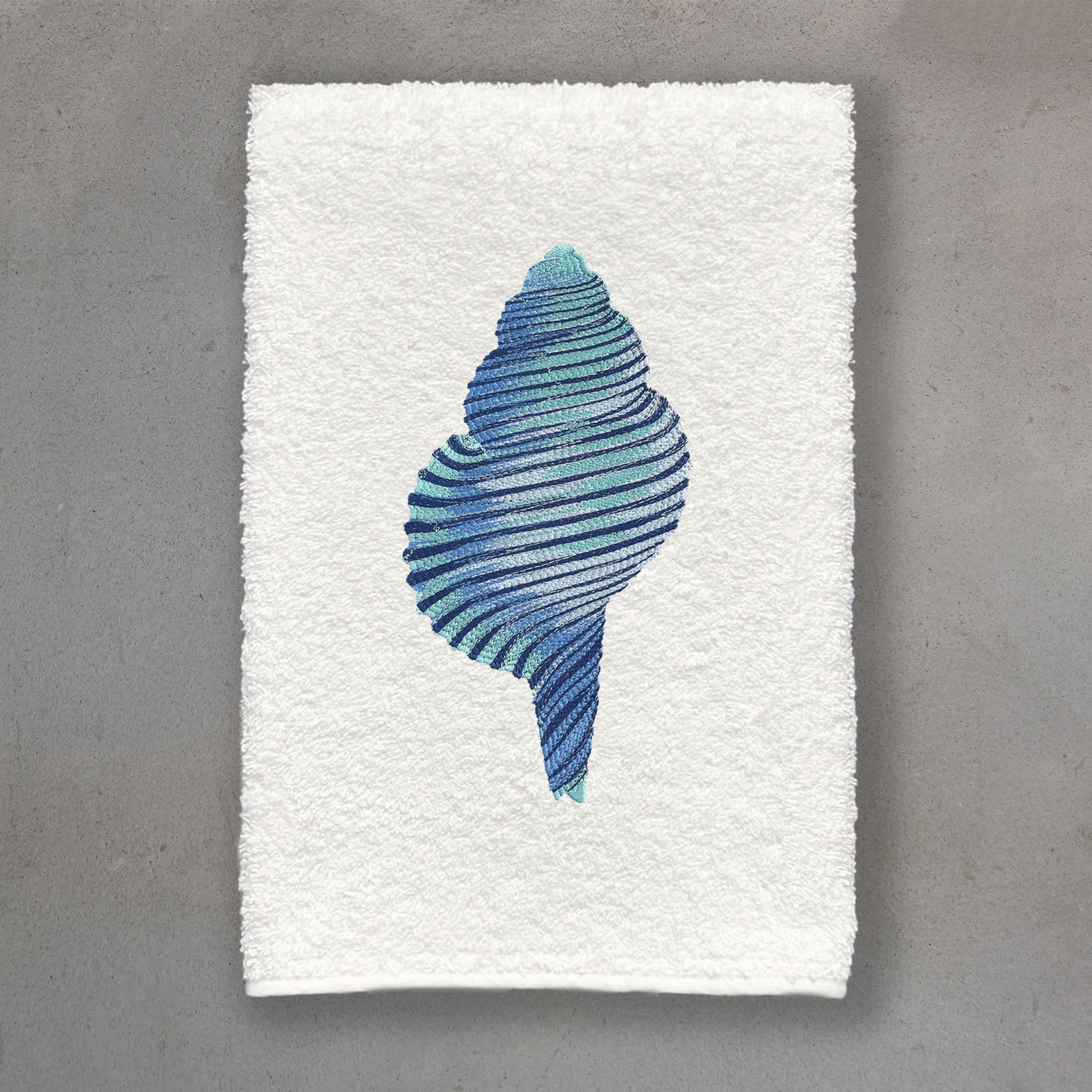 Spiral Shell Blue | Ivory Roma