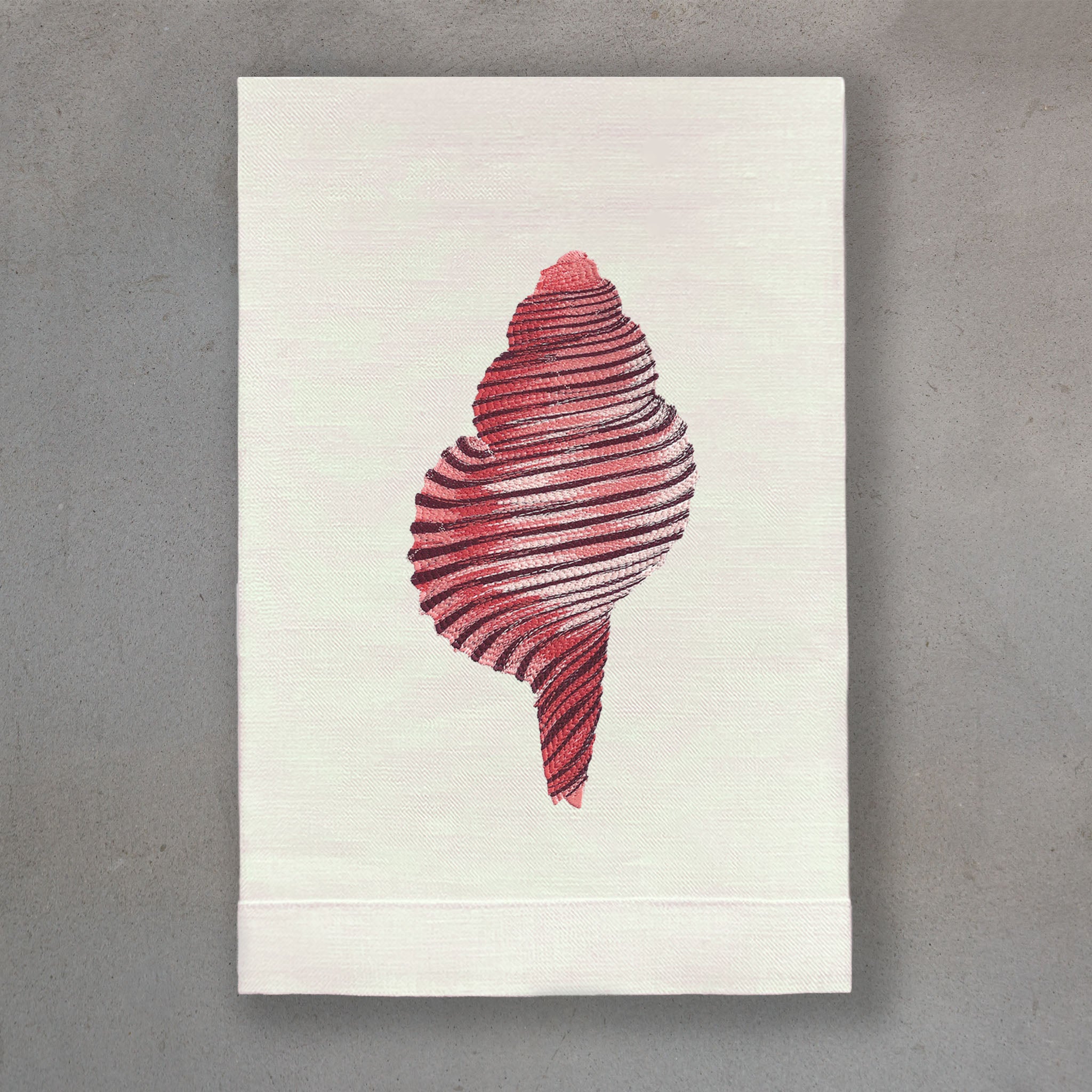 Spiral Shell Coral | Ivory Linen