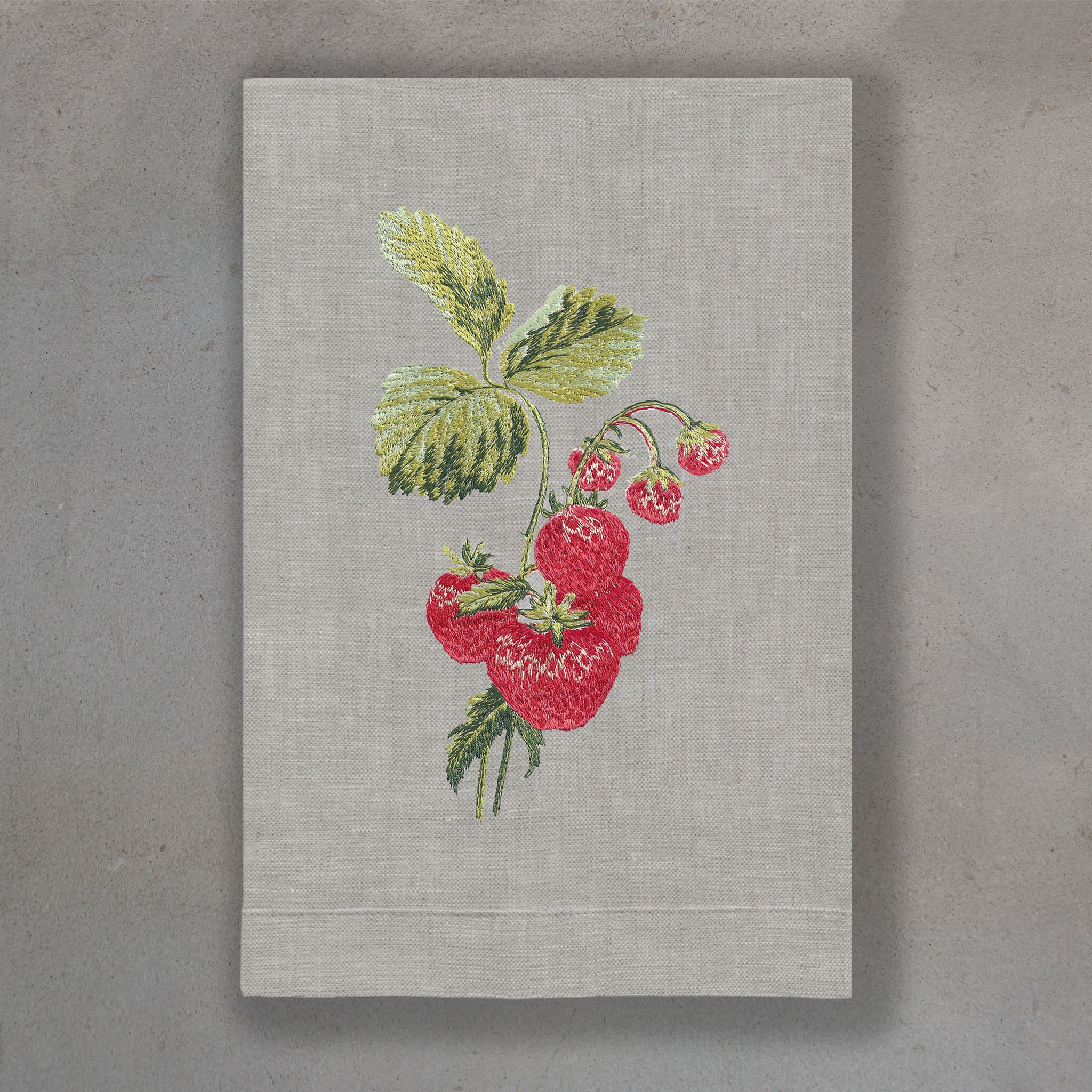 Strawberry Red | Oat Linen