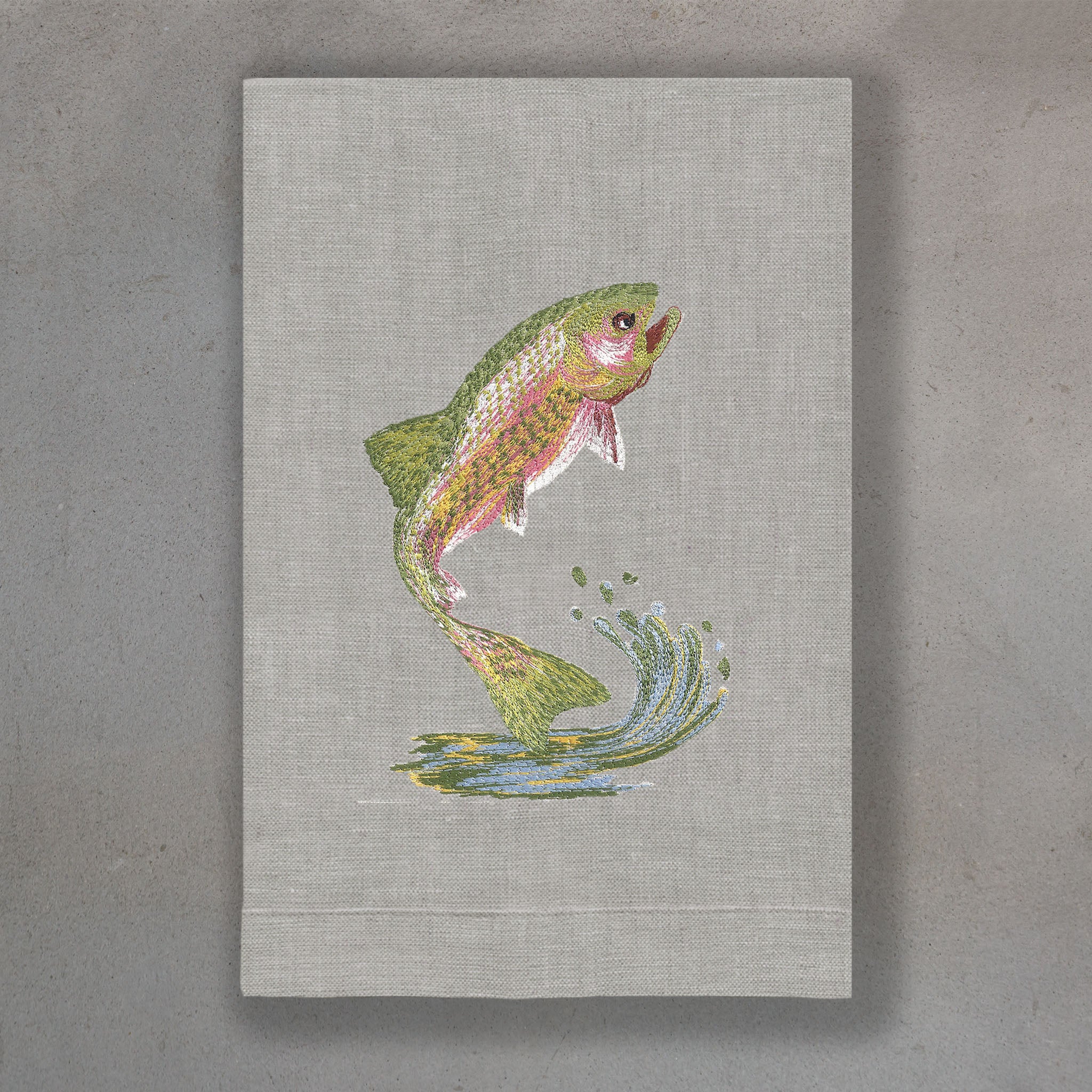 Trout Rainbow | Oat Linen