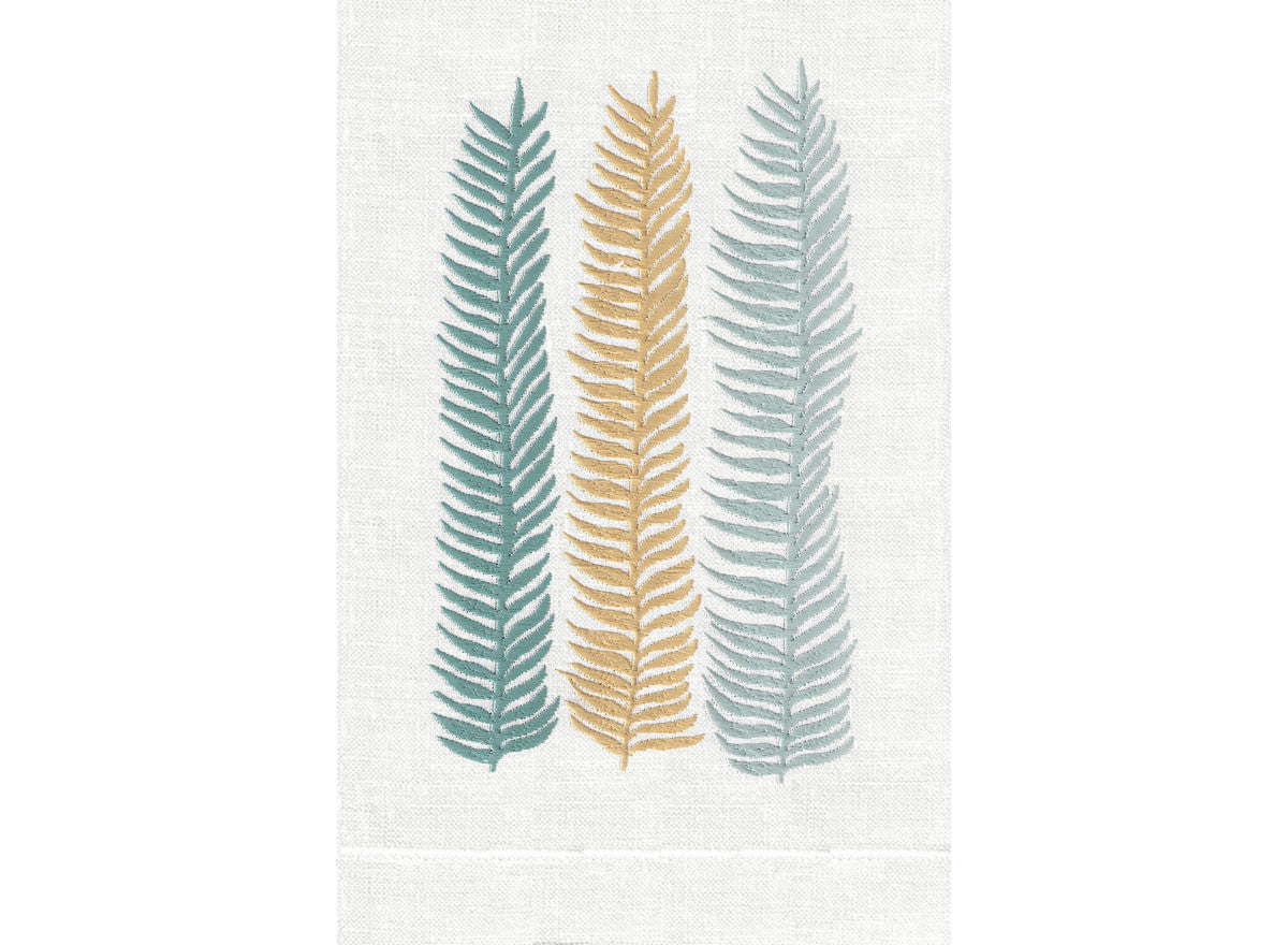 Palm on White Linen