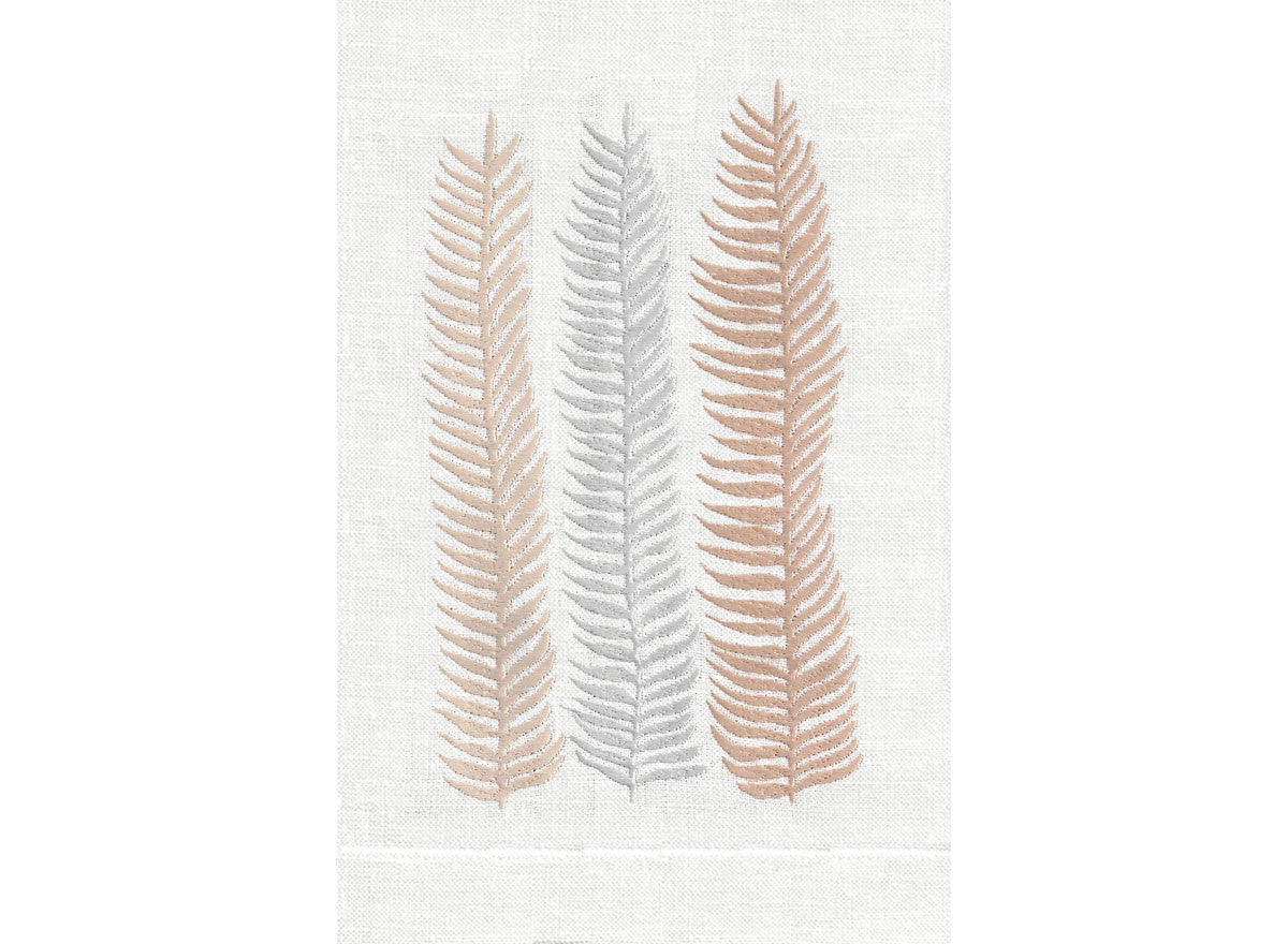 Peach on White Linen