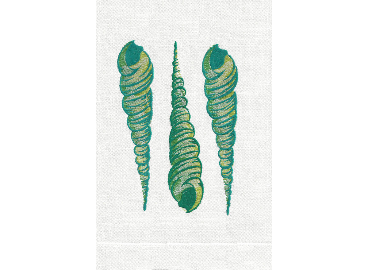 Emerald on White Linen