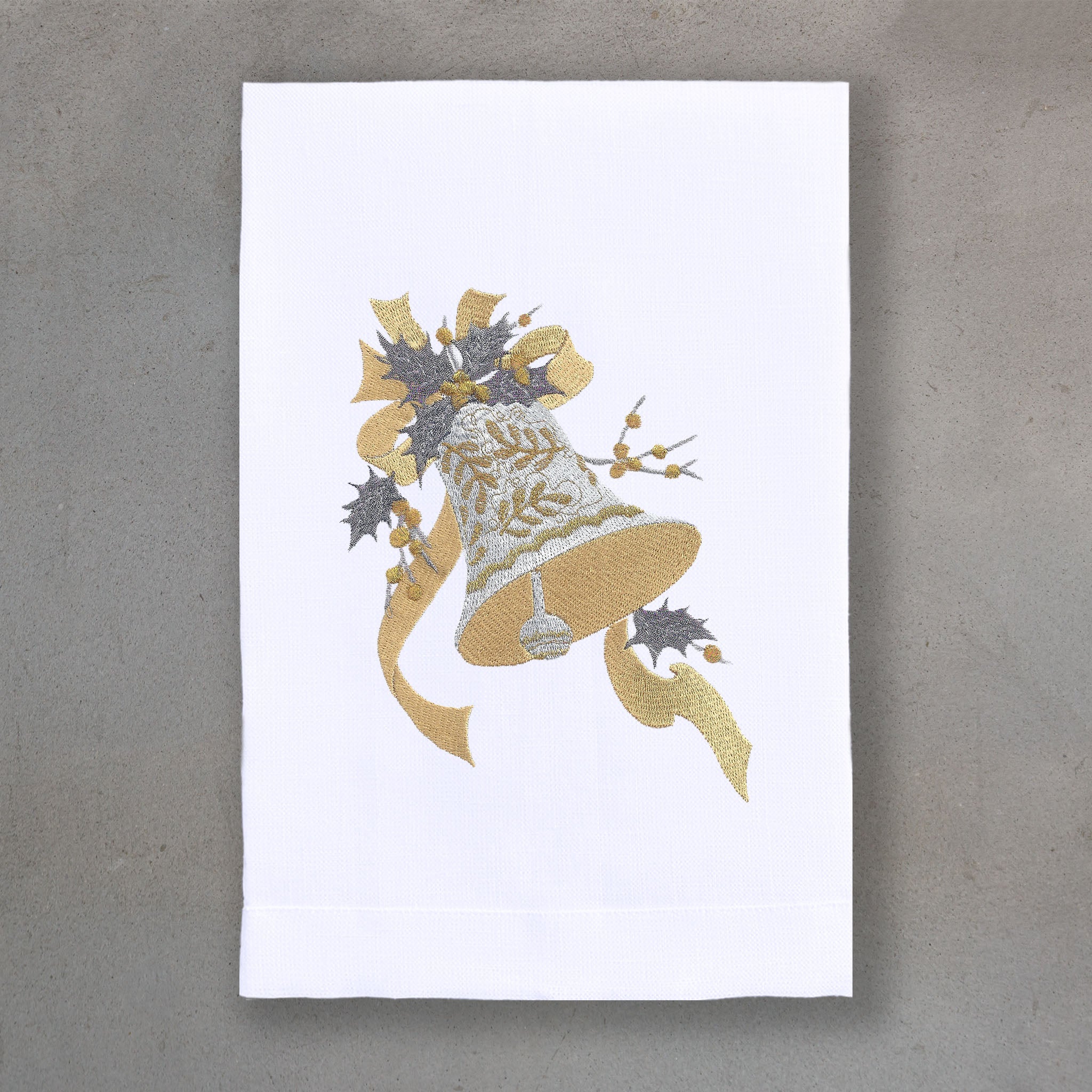 Bell Gold | White Linen