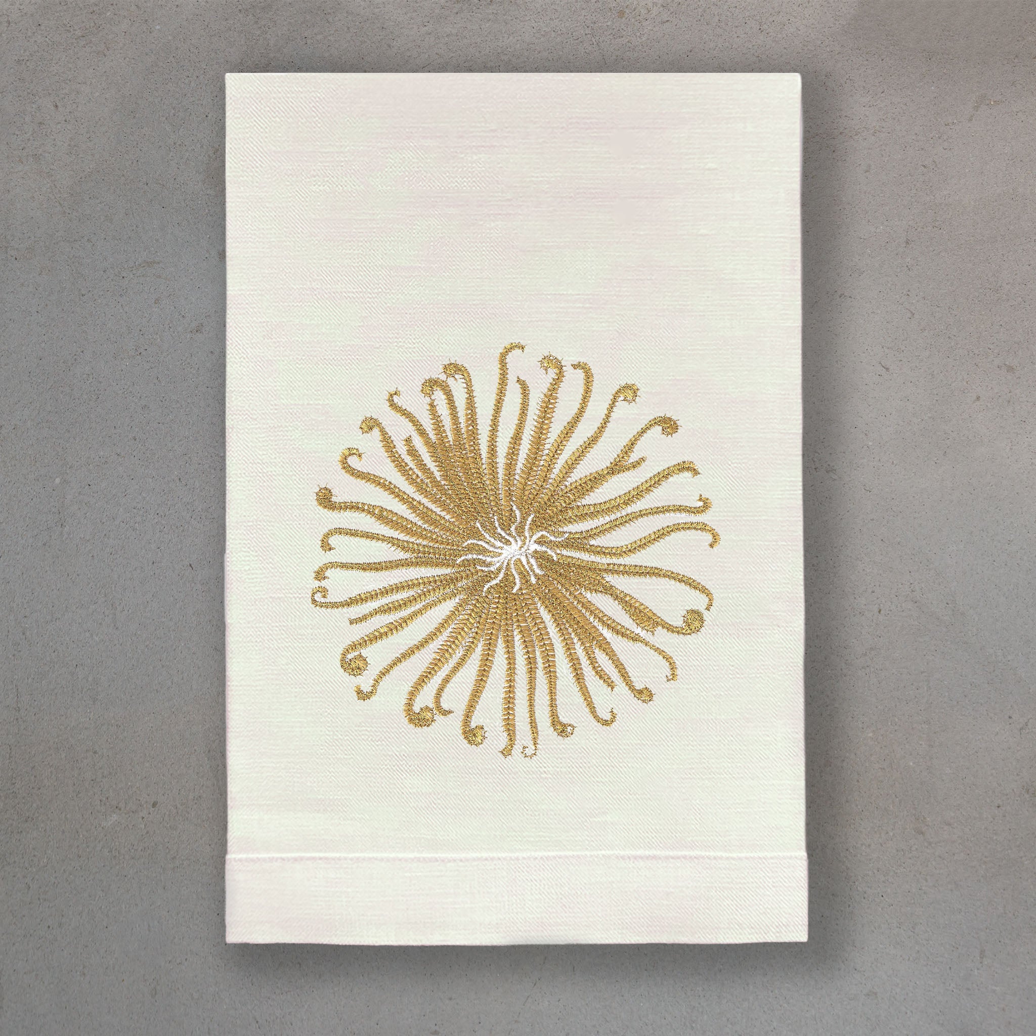 Curly Urchin Gold | Ivory Linen