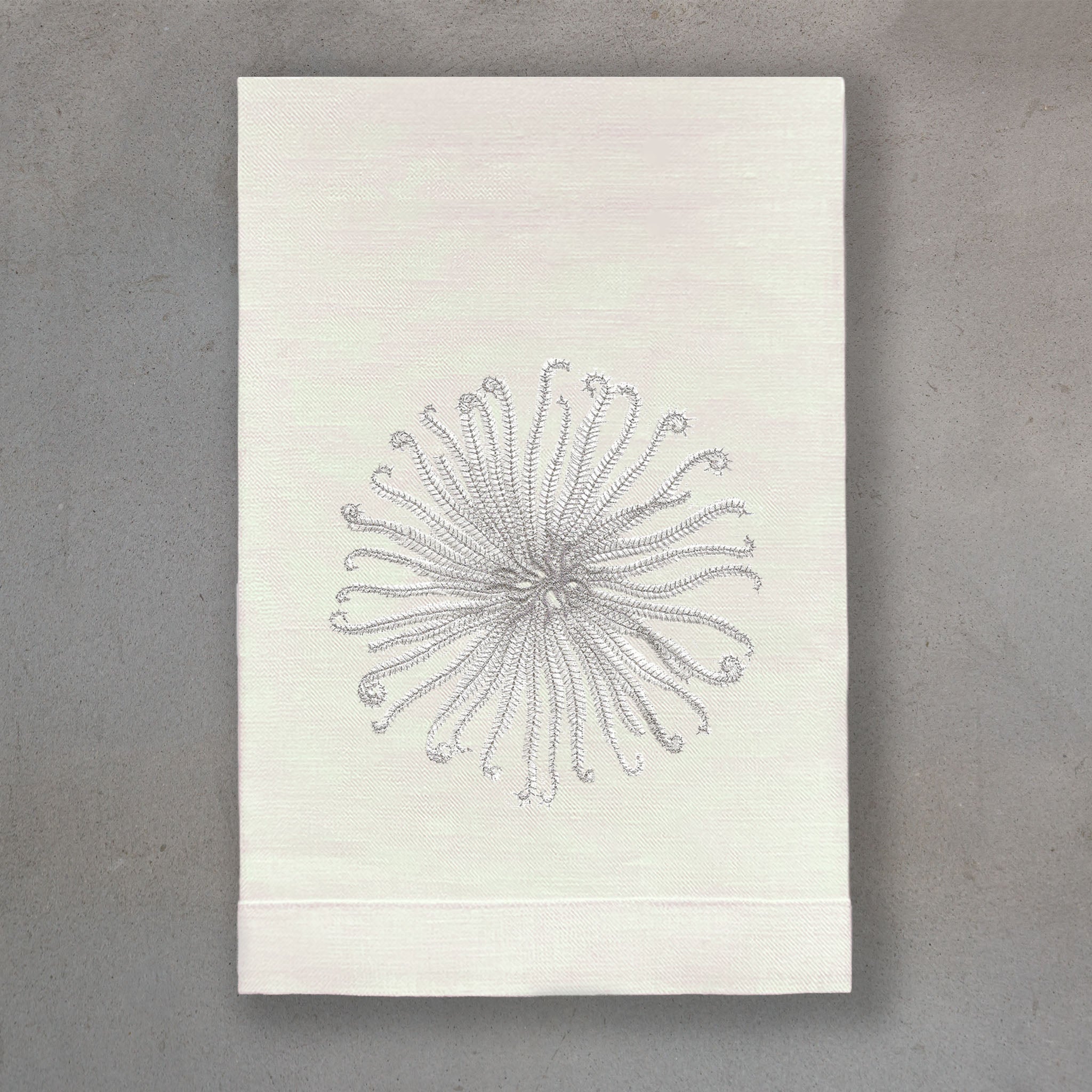 Curly Urchin White | Ivory Linen