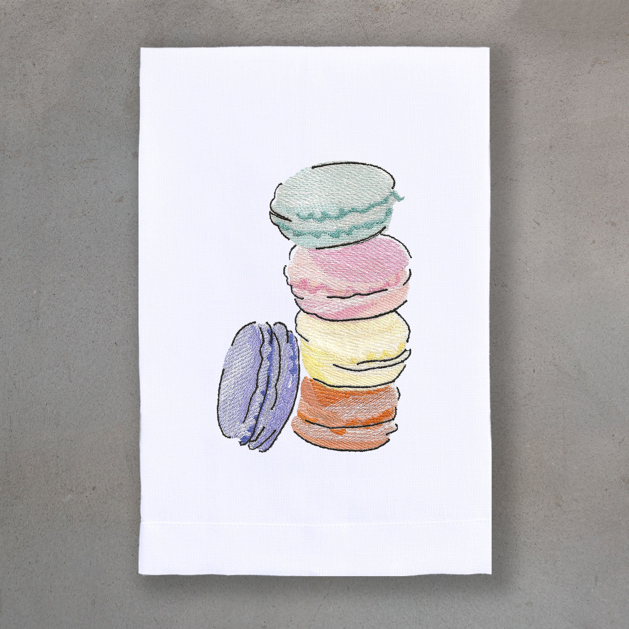 Macaron Pastel | White Linen