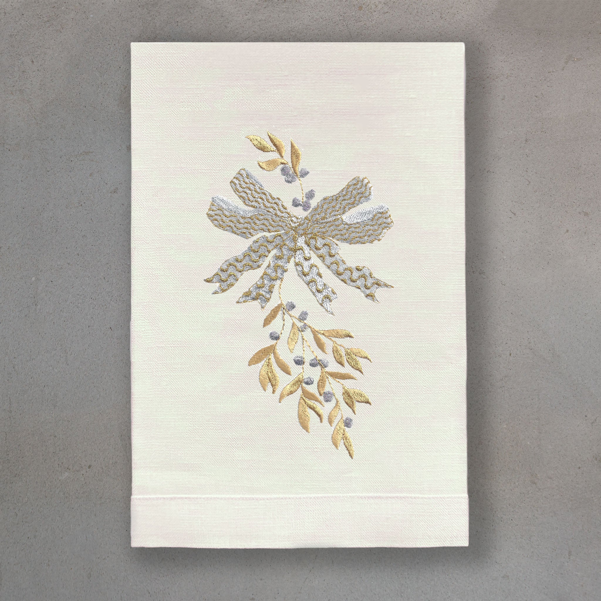 Mistletoe Silver | Ivory Linen