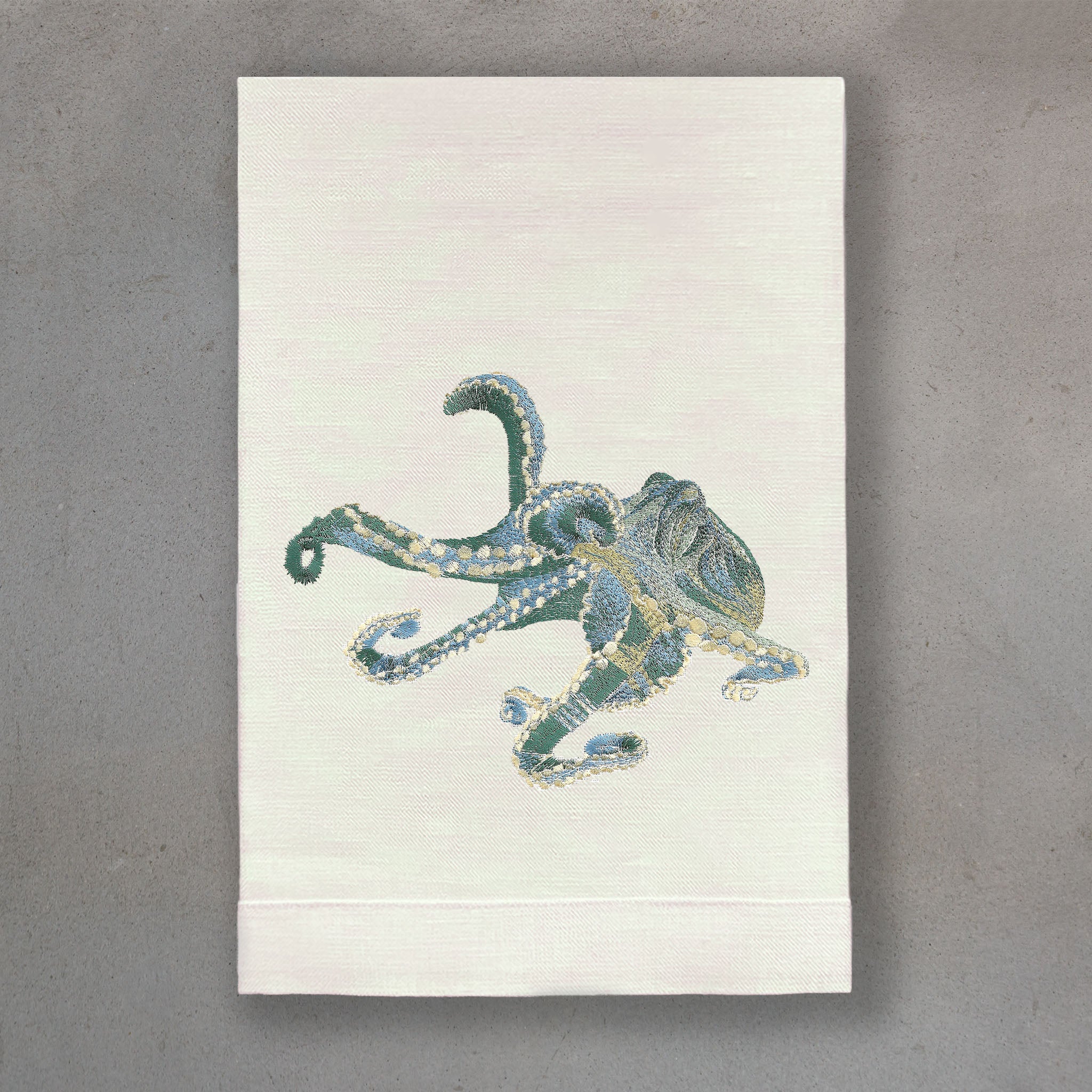 Octopus Sea Green | Ivory Linen