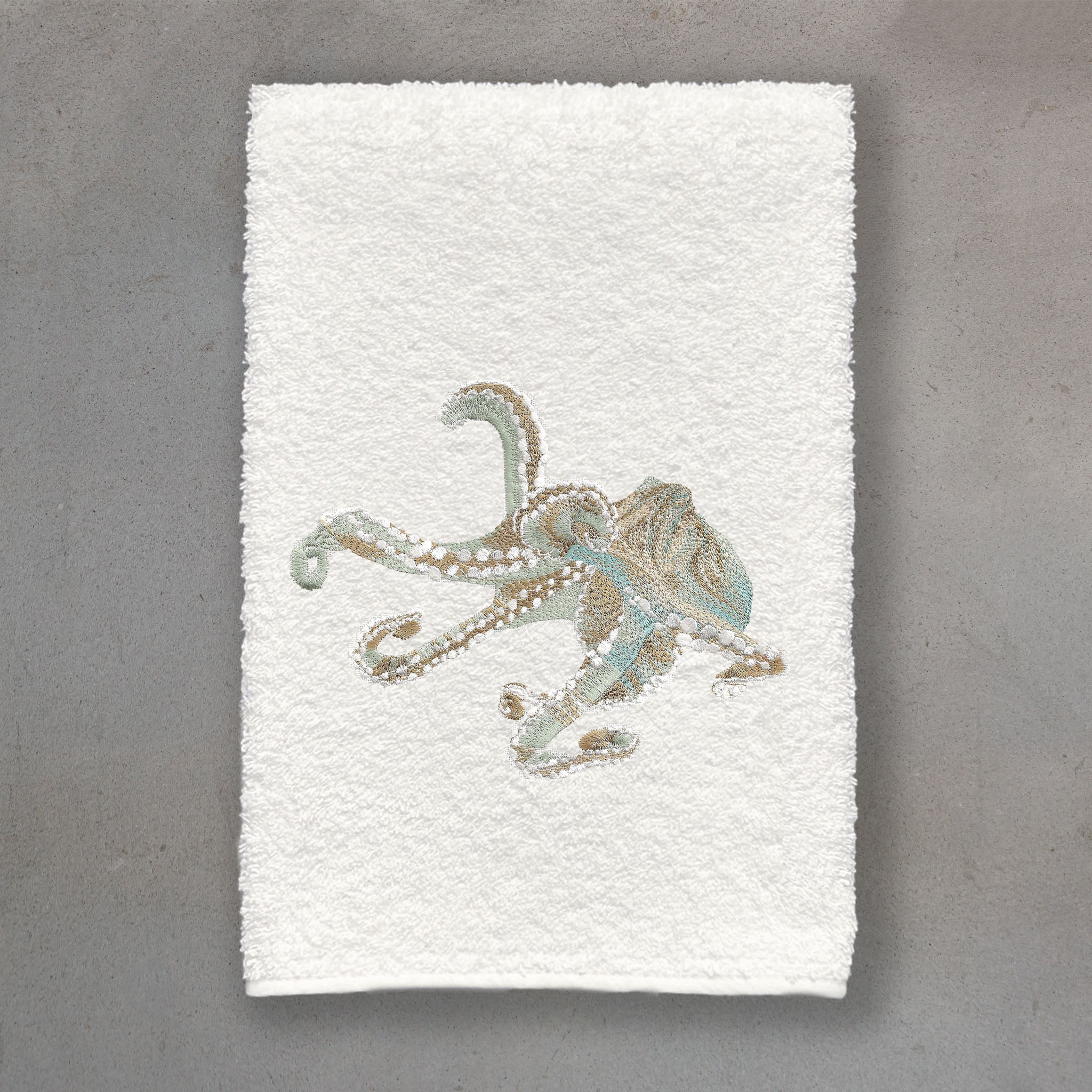 Octopus Teal | Ivory Roma