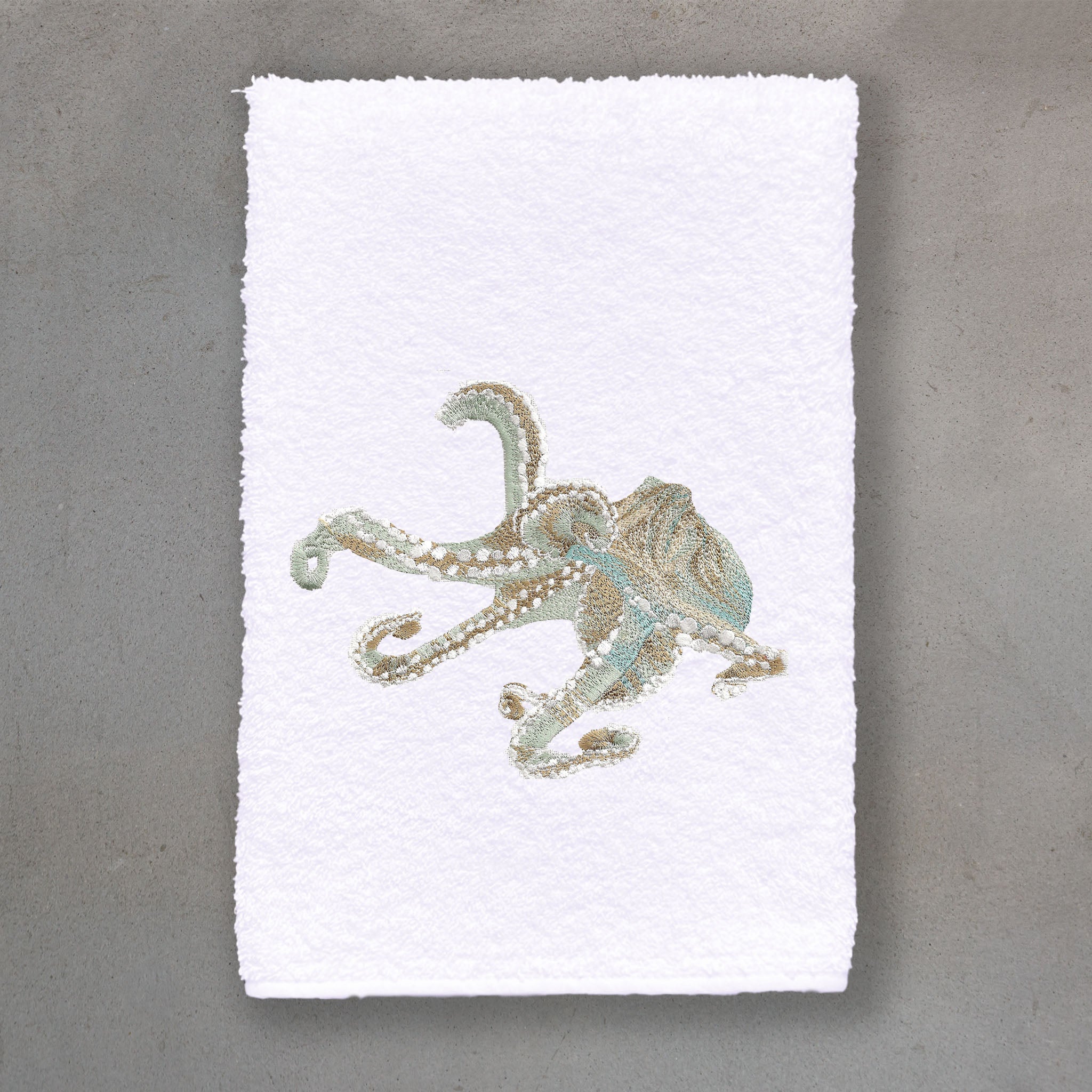 Octopus Teal | White Roma