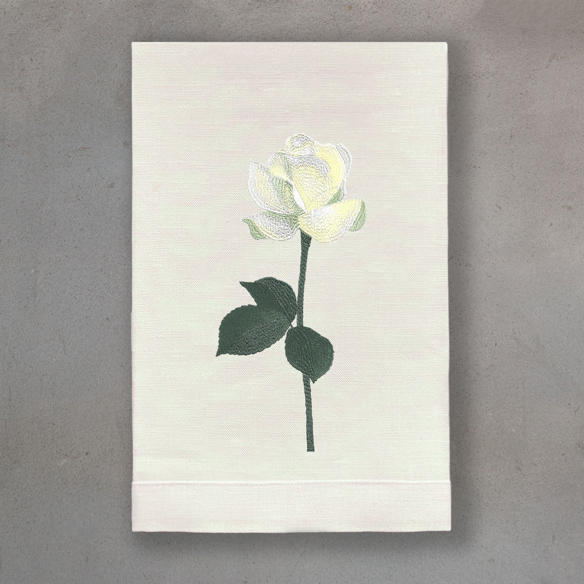 Rosebud White | Ivory Linen