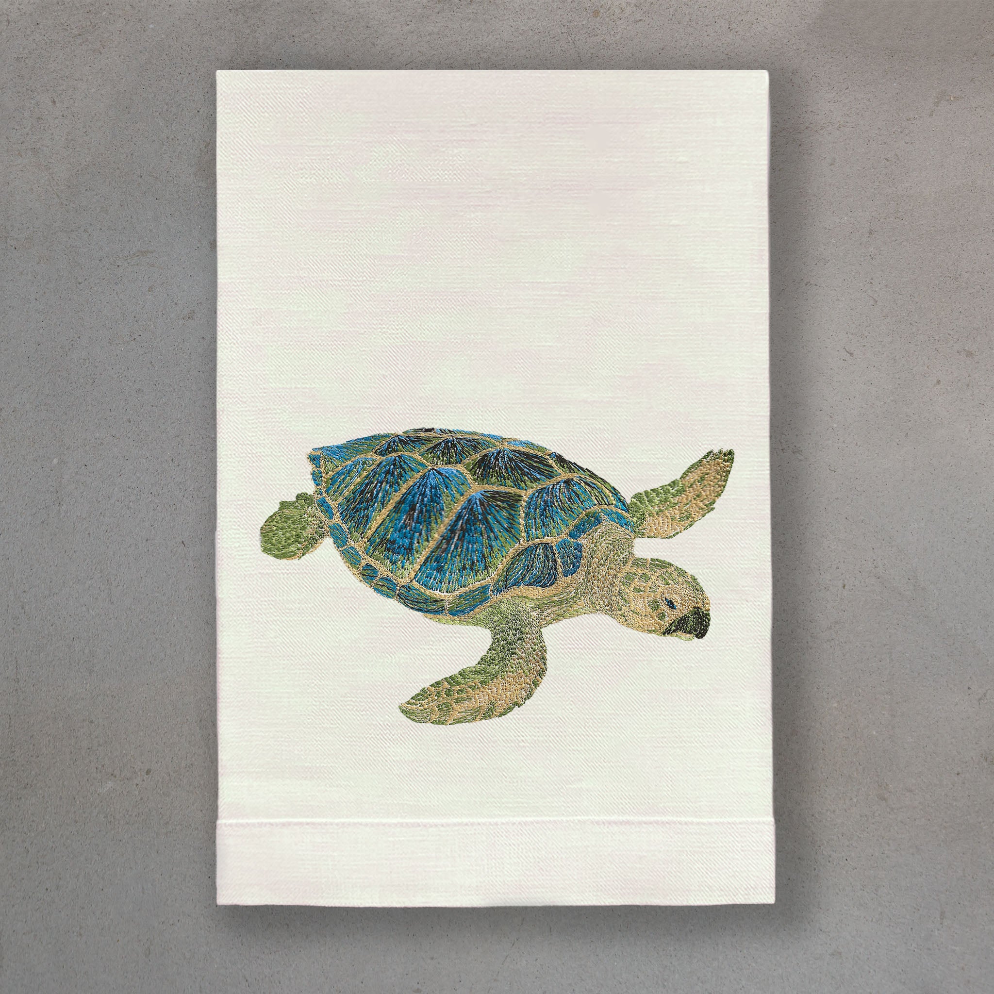 Sea Turtle Blue | Ivory Linen