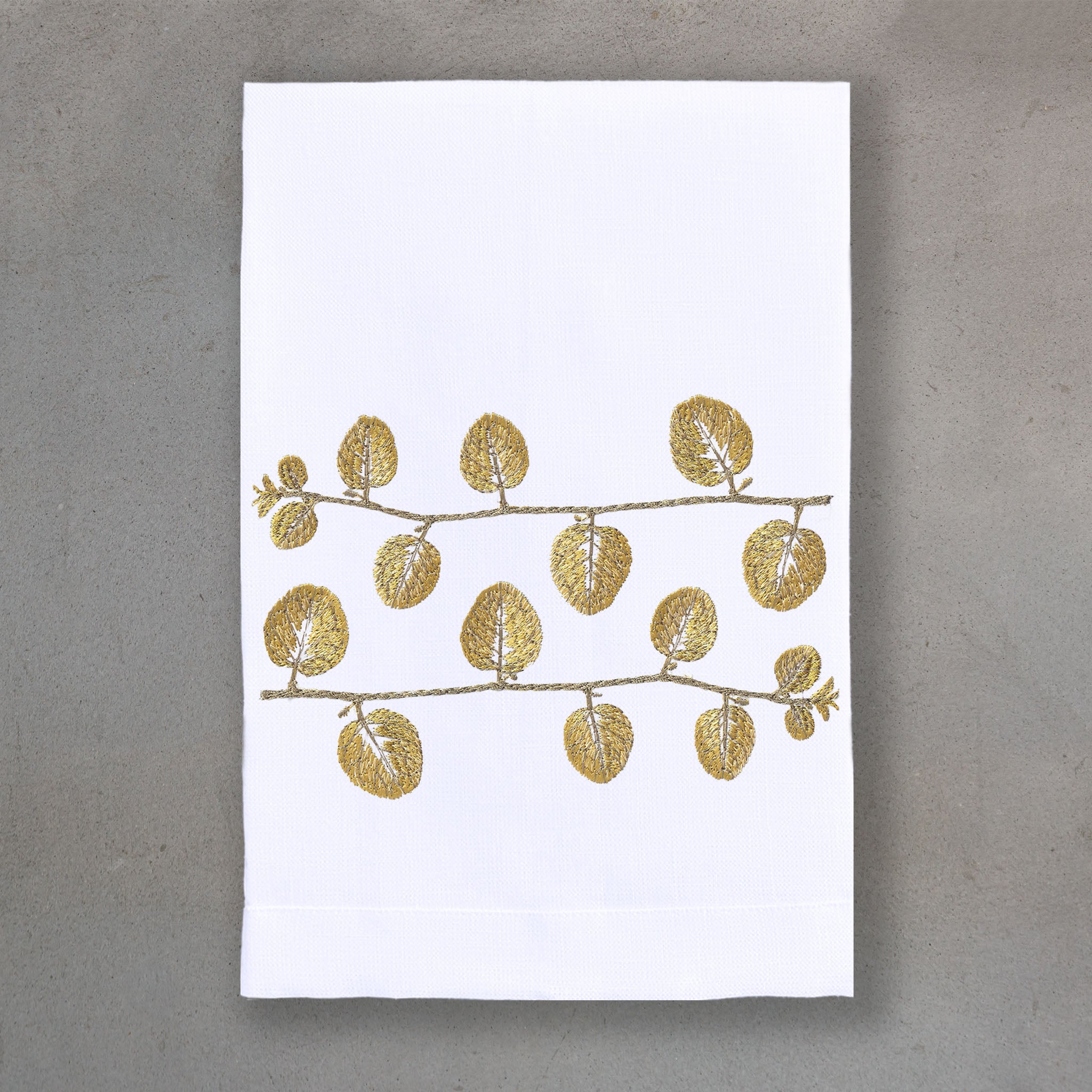 Stanza Gold | White Linen