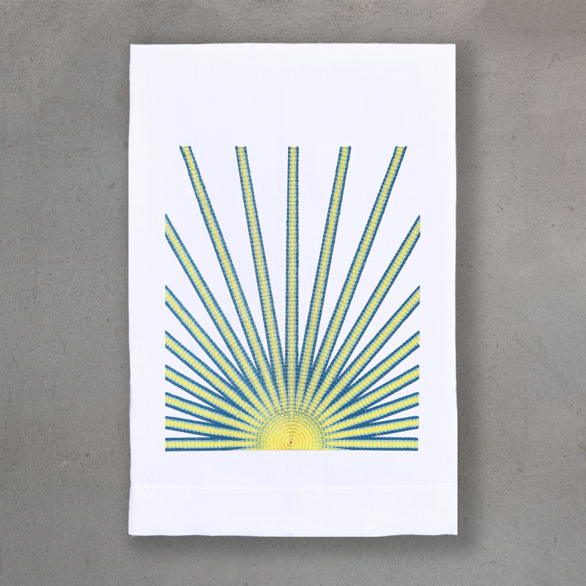 Sunrise Blue | White Linen