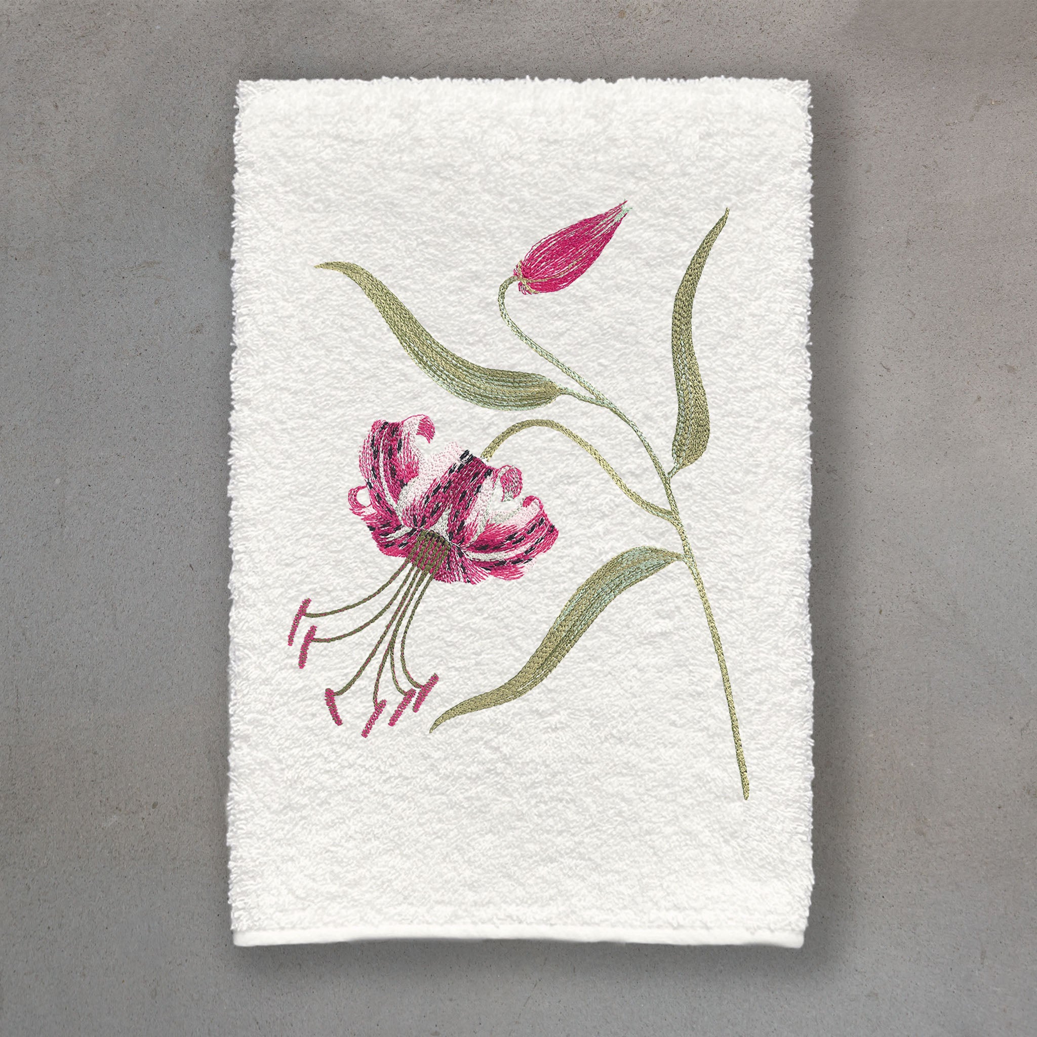 Tiger Lily Pink | Ivory Roma