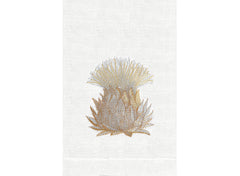 Blooming gold on white linen
