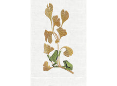 Green Frog on Gold Ginkgo