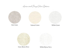 Linen and Terry Color Options