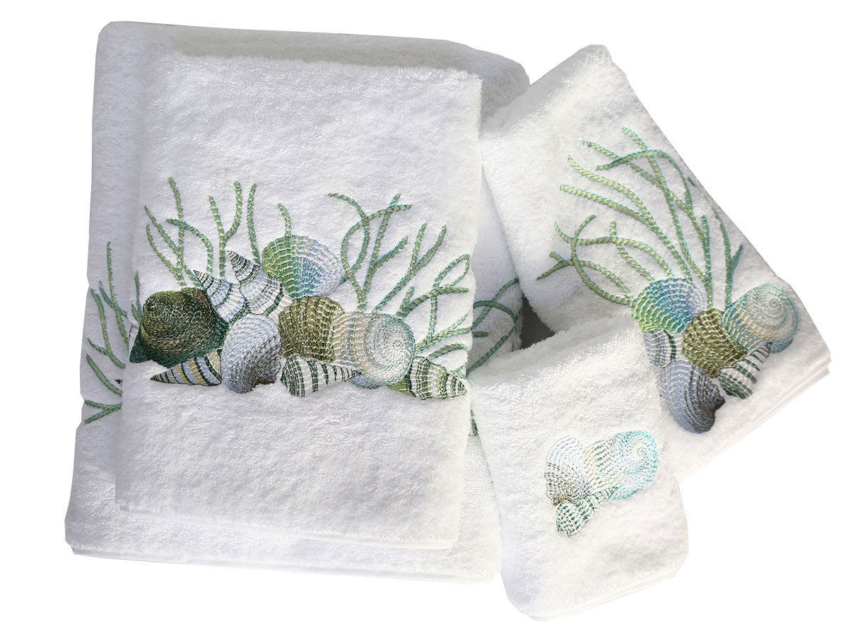 Panama Embroidery Soft Terry by Dea Linen Bath Towel