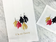 So Fancy Tea Towel and Cocktail Square